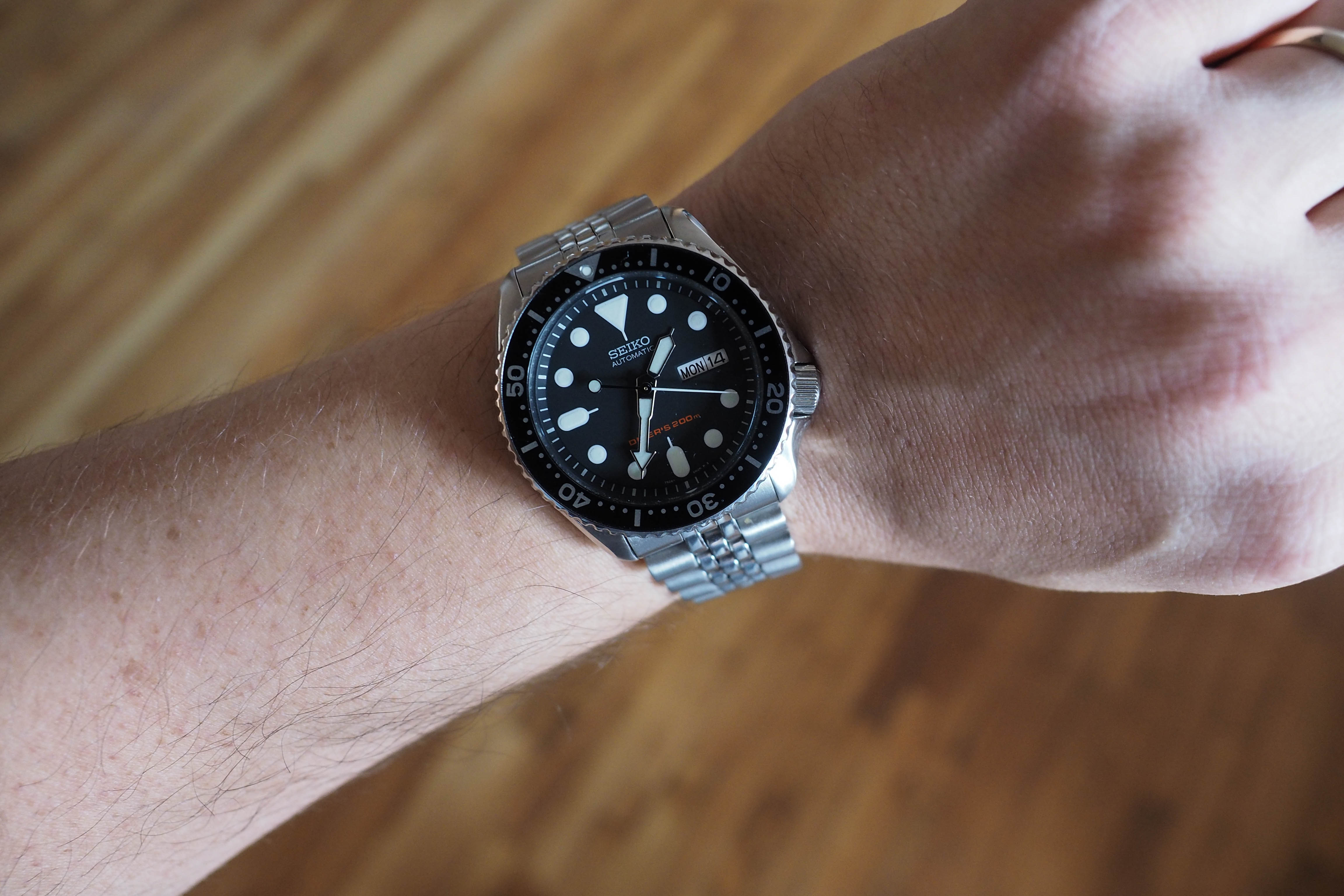 Seiko skx009 on discount wrist