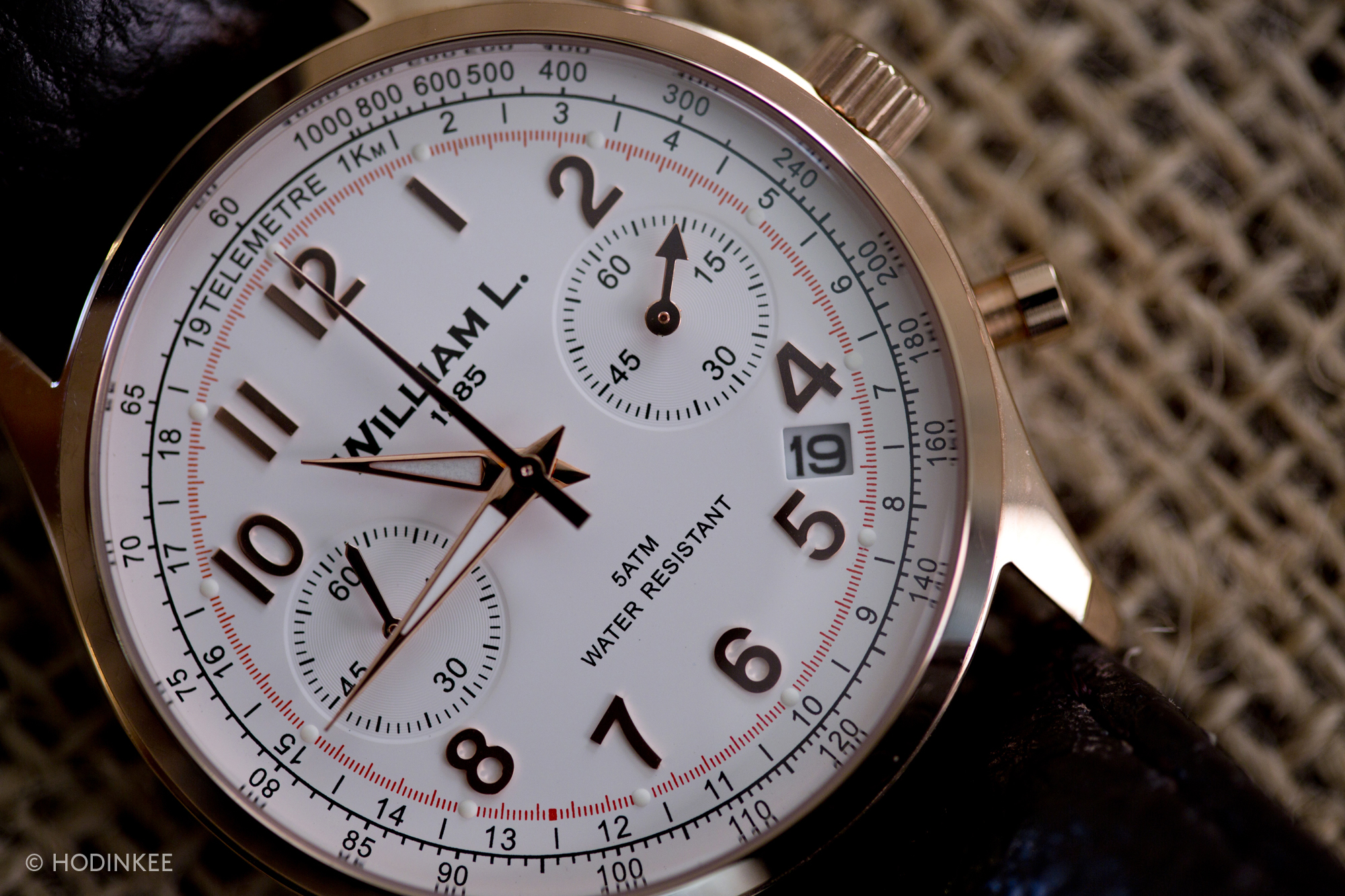 William l vintage hot sale style chronograph