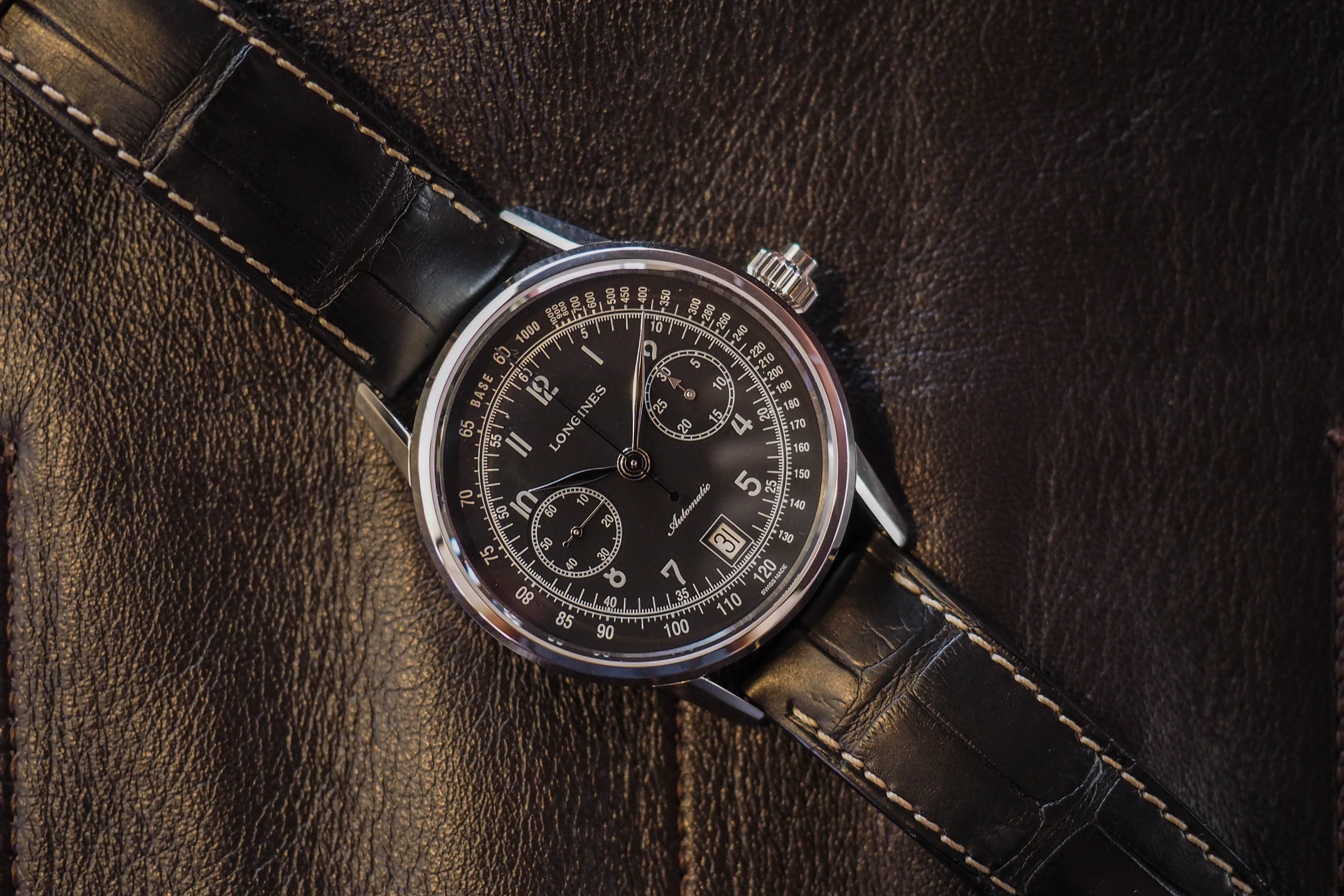 Longines heritage monopusher chronograph new arrivals