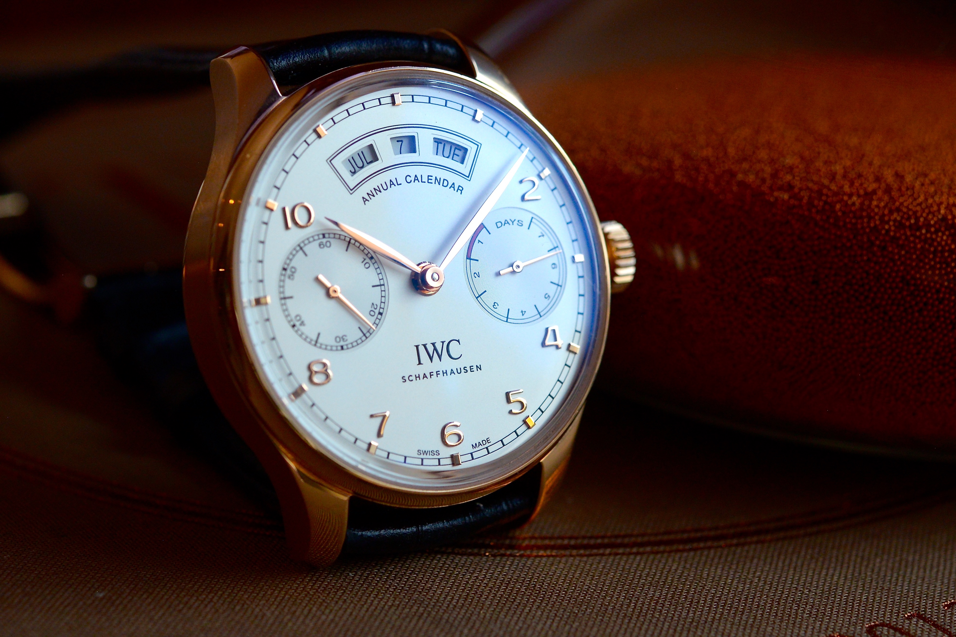 Hands On The IWC Portugieser Annual Calendar Reference 5035 Hodinkee