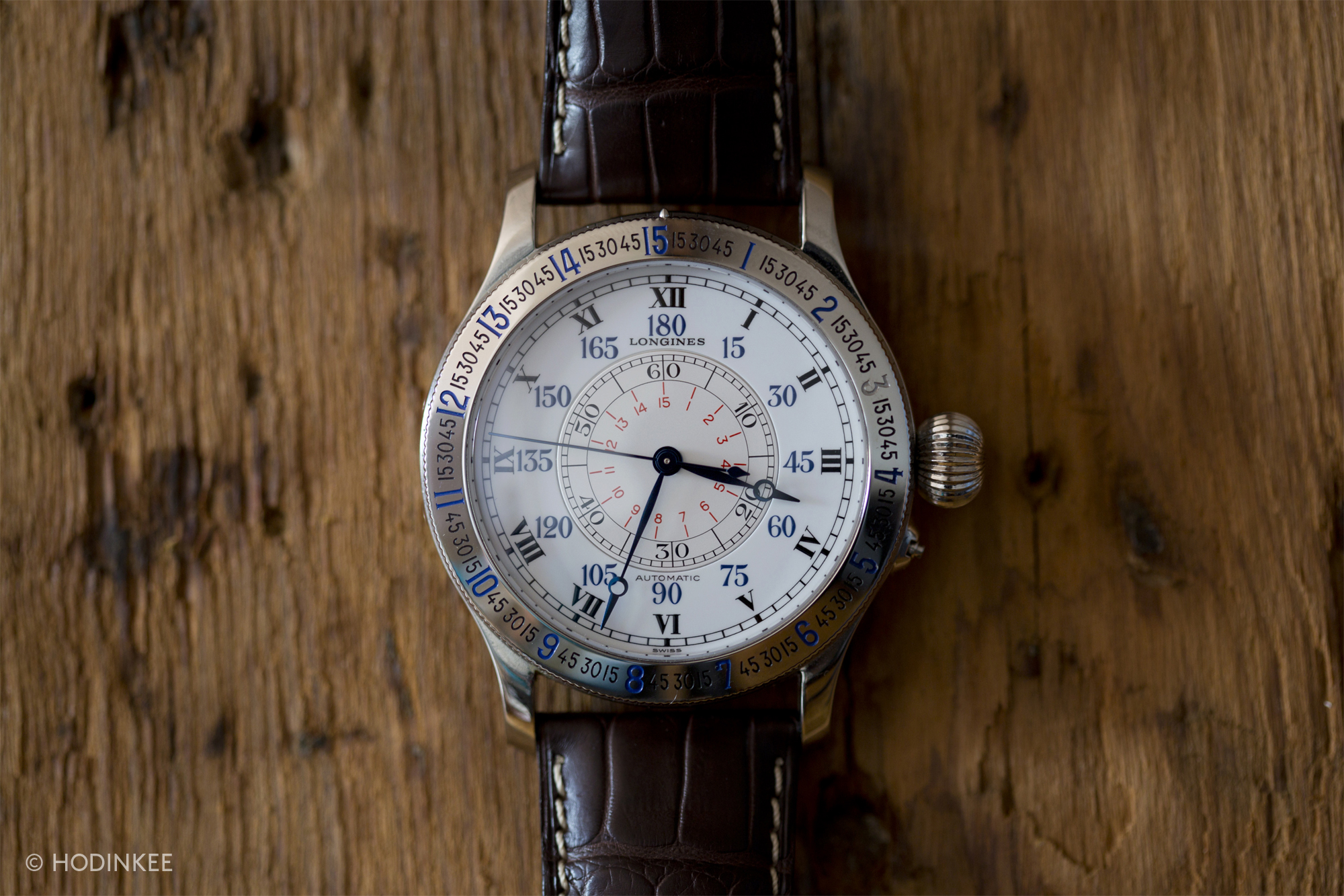 Longines hour angle hot sale lindbergh watch