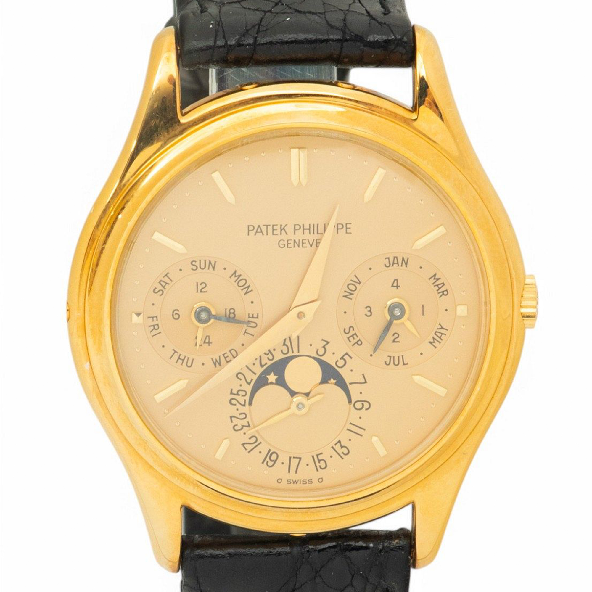 A Patek 3940J with doré dial