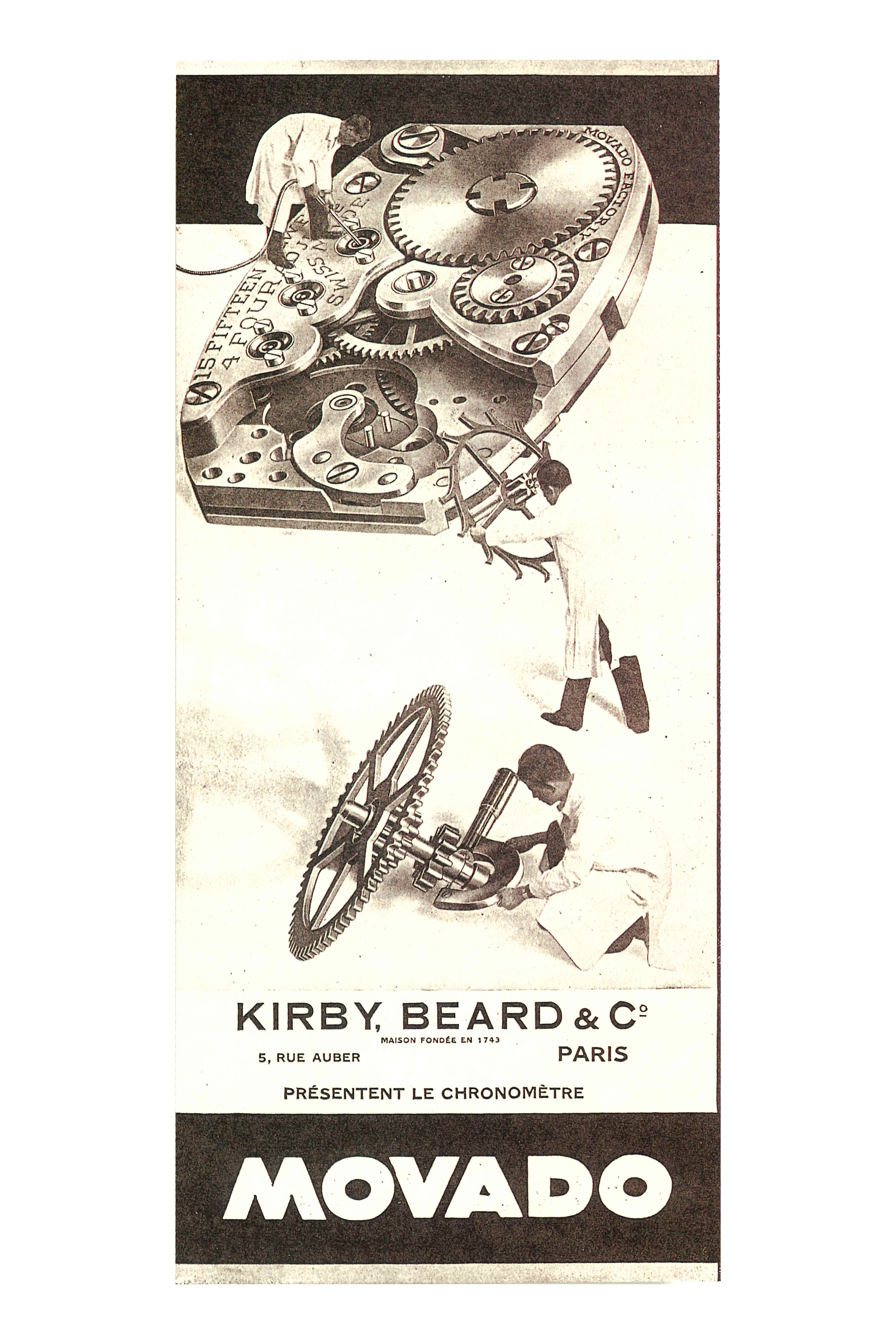 a Movado advertisement