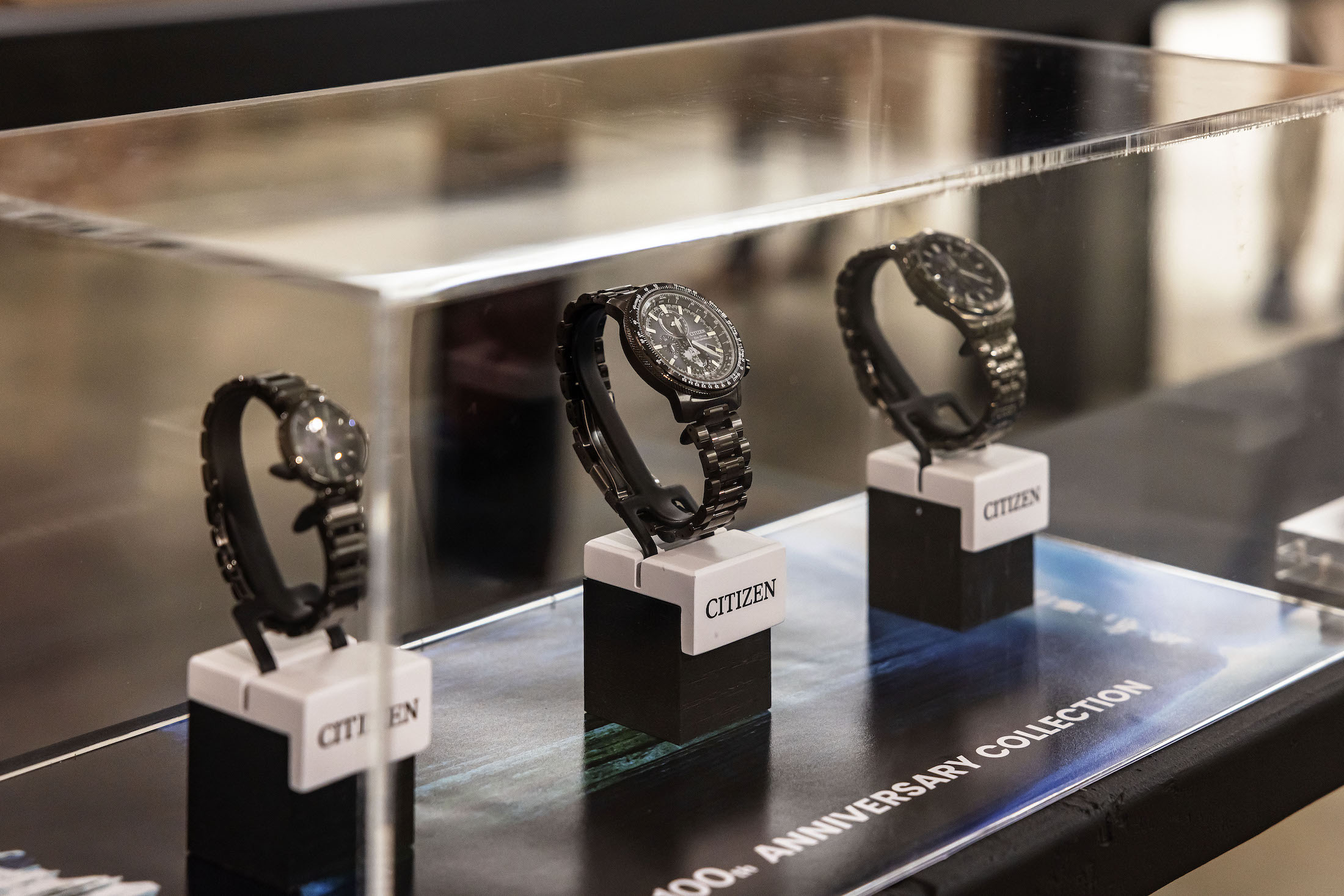 Three black watches