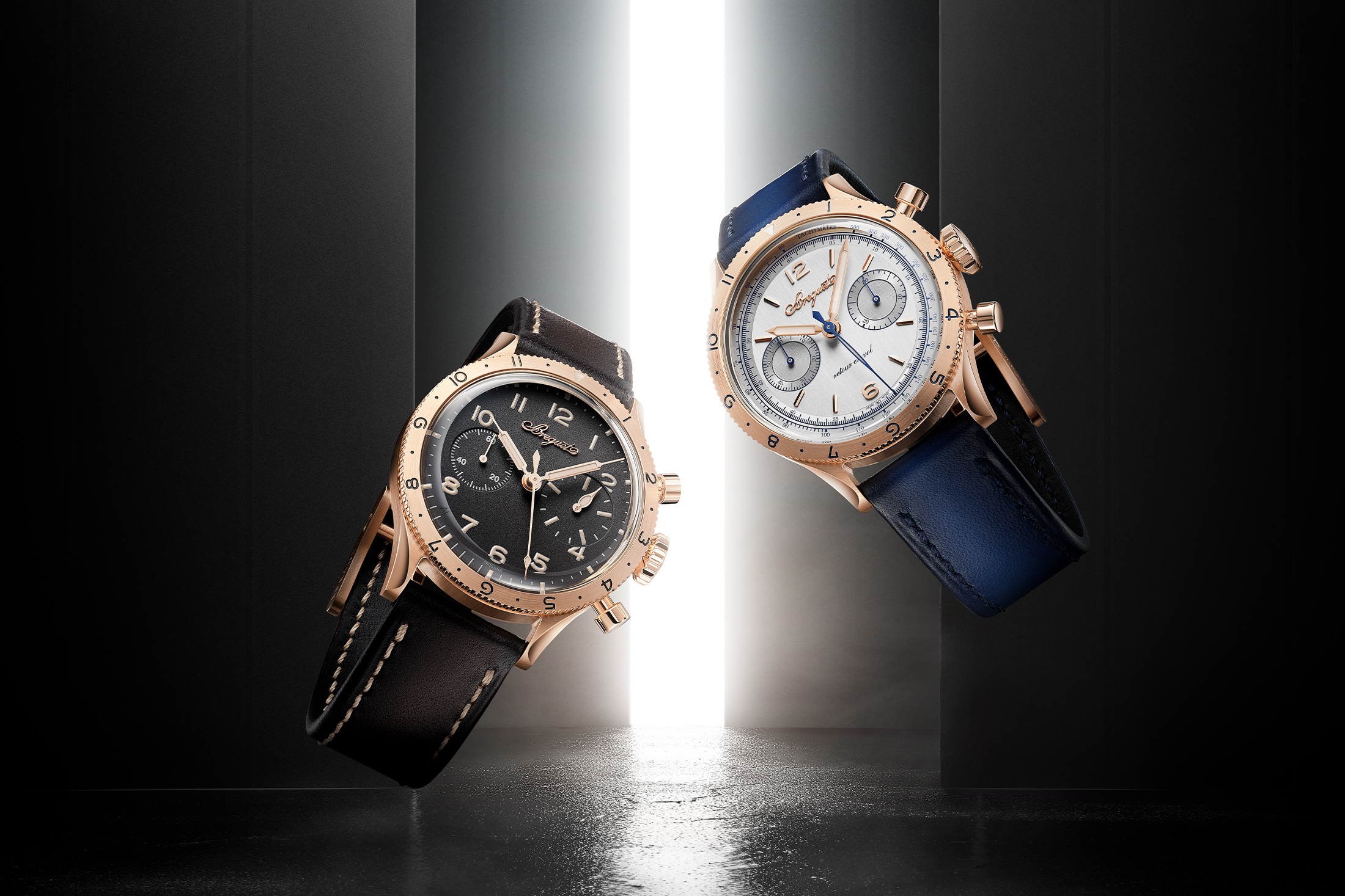 The two Breguet Type XX Chronographe 2075BHs