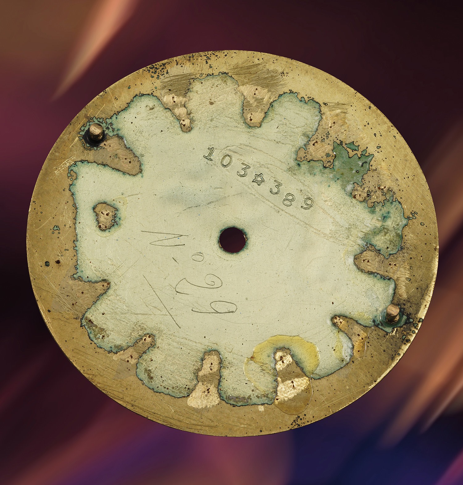 Rolex 6100 dial back