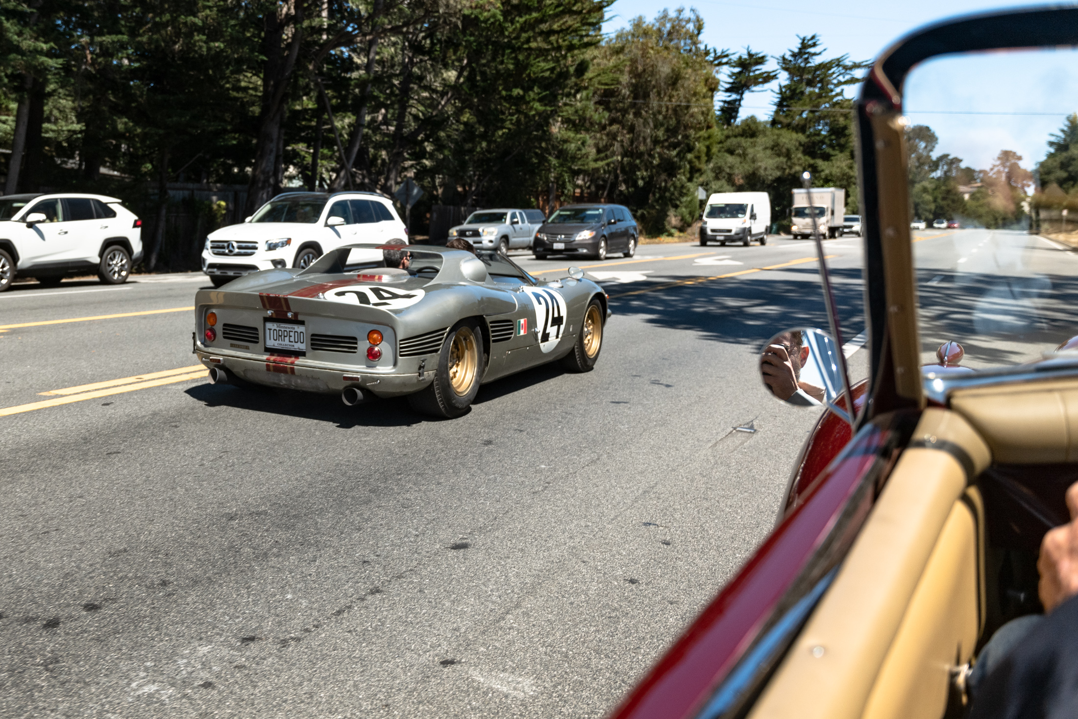 a car on a road
