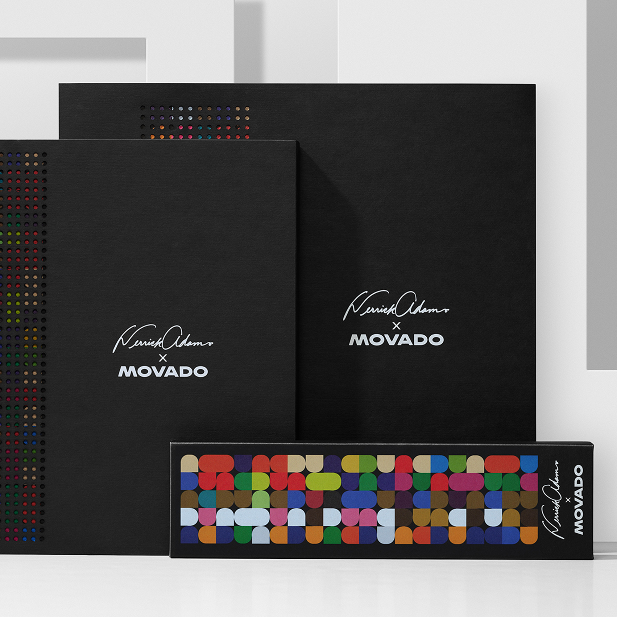 Movado x Derrick Adams watch boxes