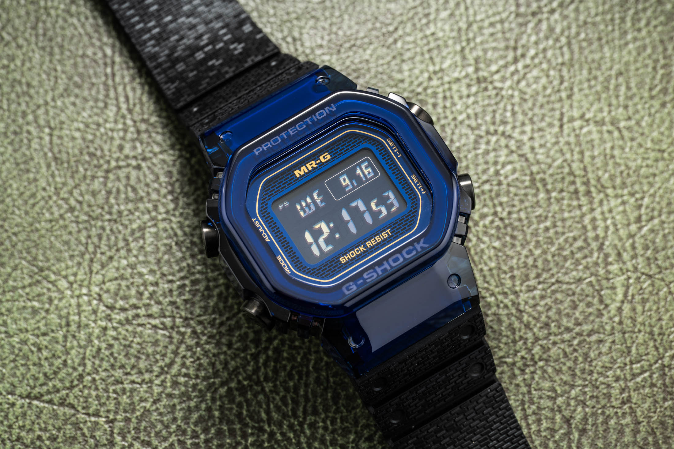 Hands-On: G-SHOCK Reveals The MRG-D5000 “Blue Rose Project” In Sapphire