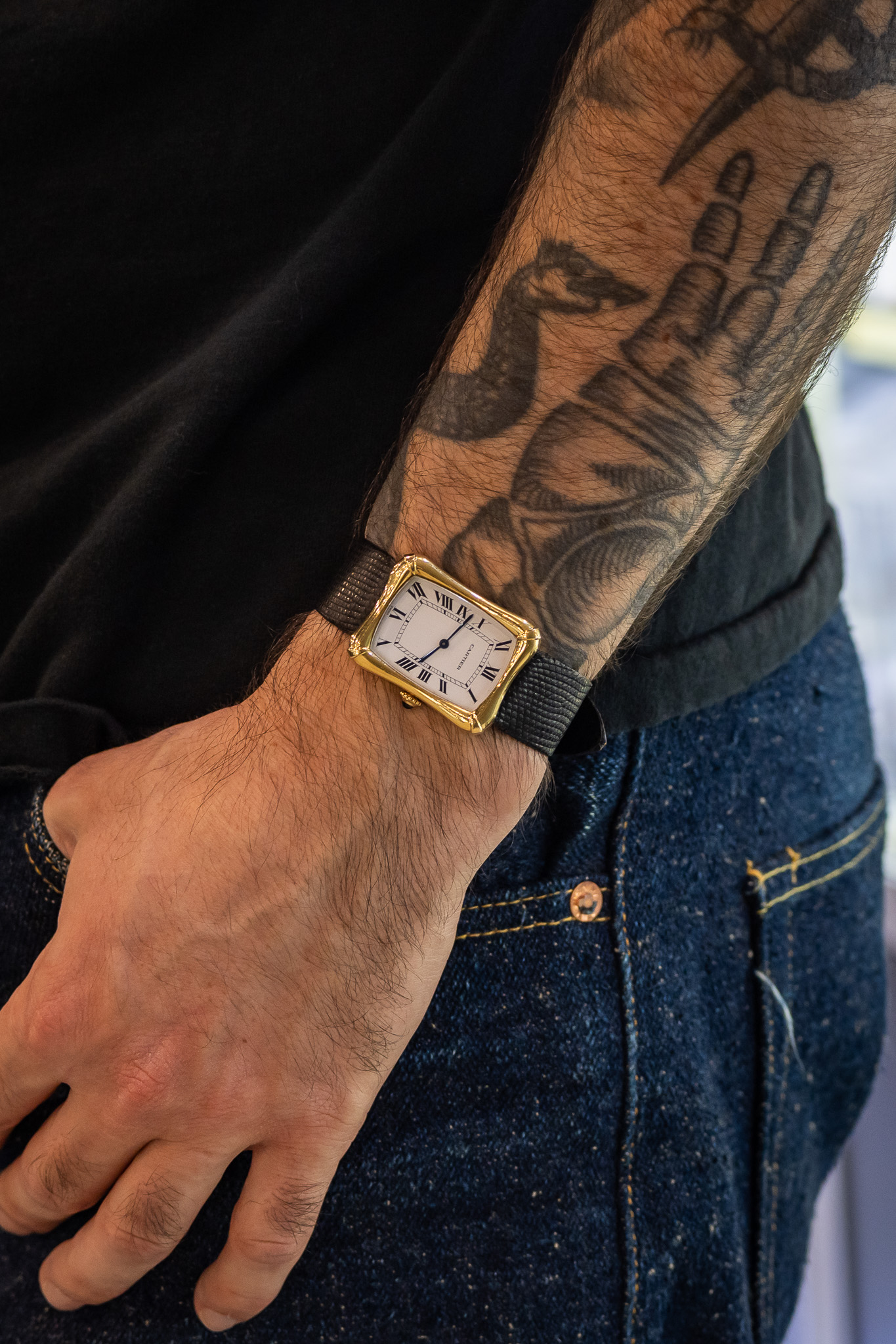 mike nouveau cartier bamboo coussin