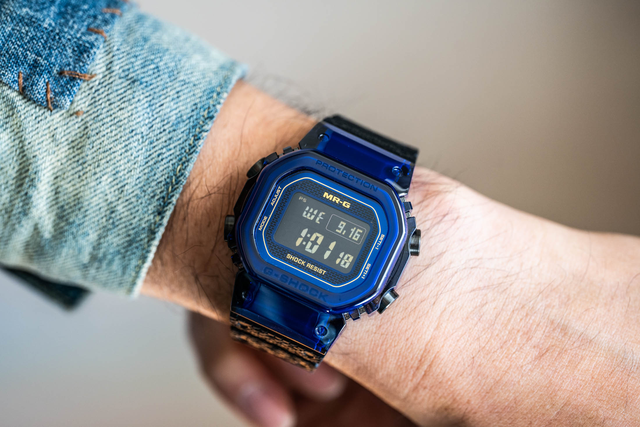 Hands-On: G-SHOCK Reveals The MRG-D5000 “Blue Rose Project” In Sapphire