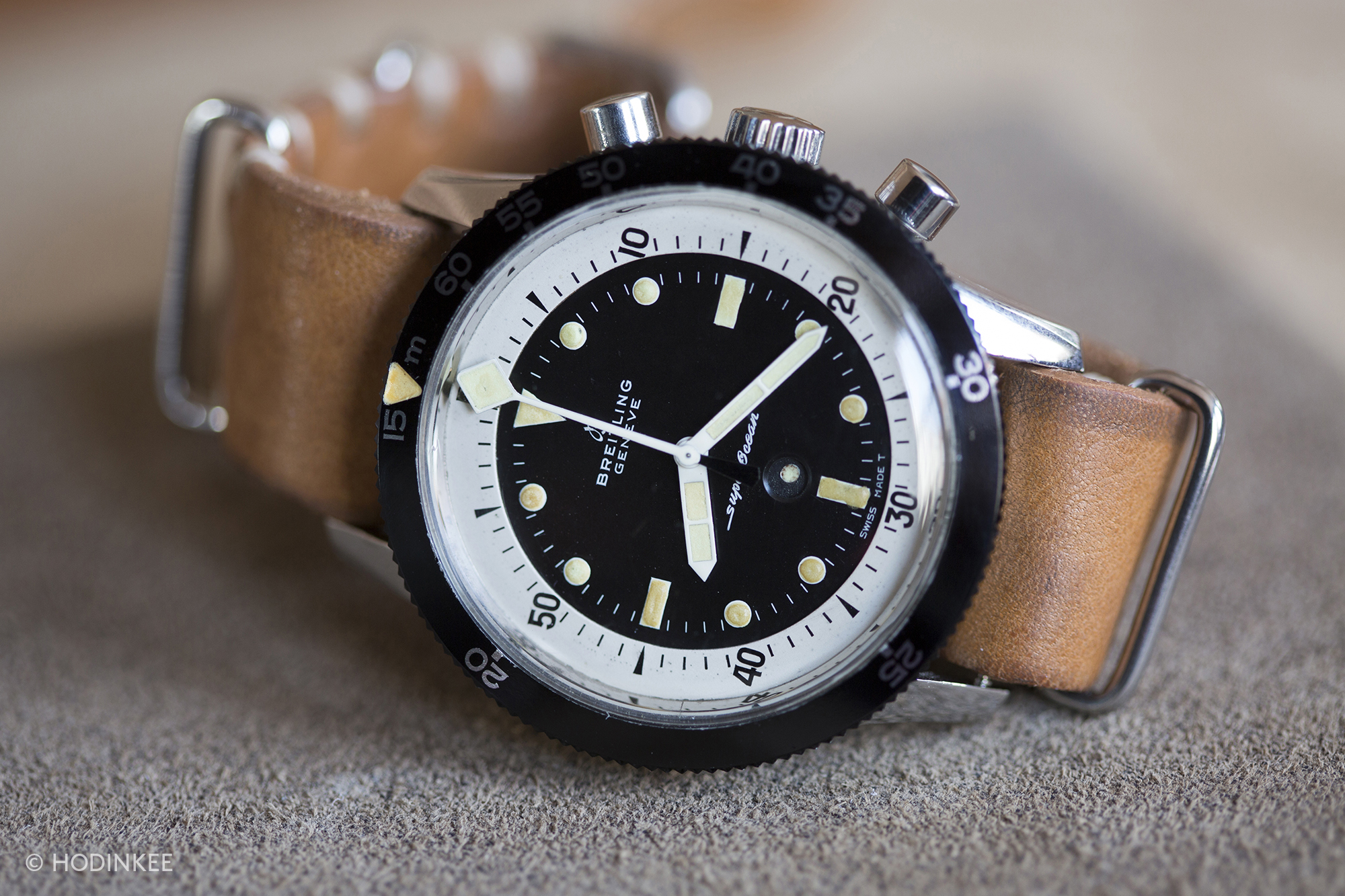 Decompression bezel Breitling Superoecean
