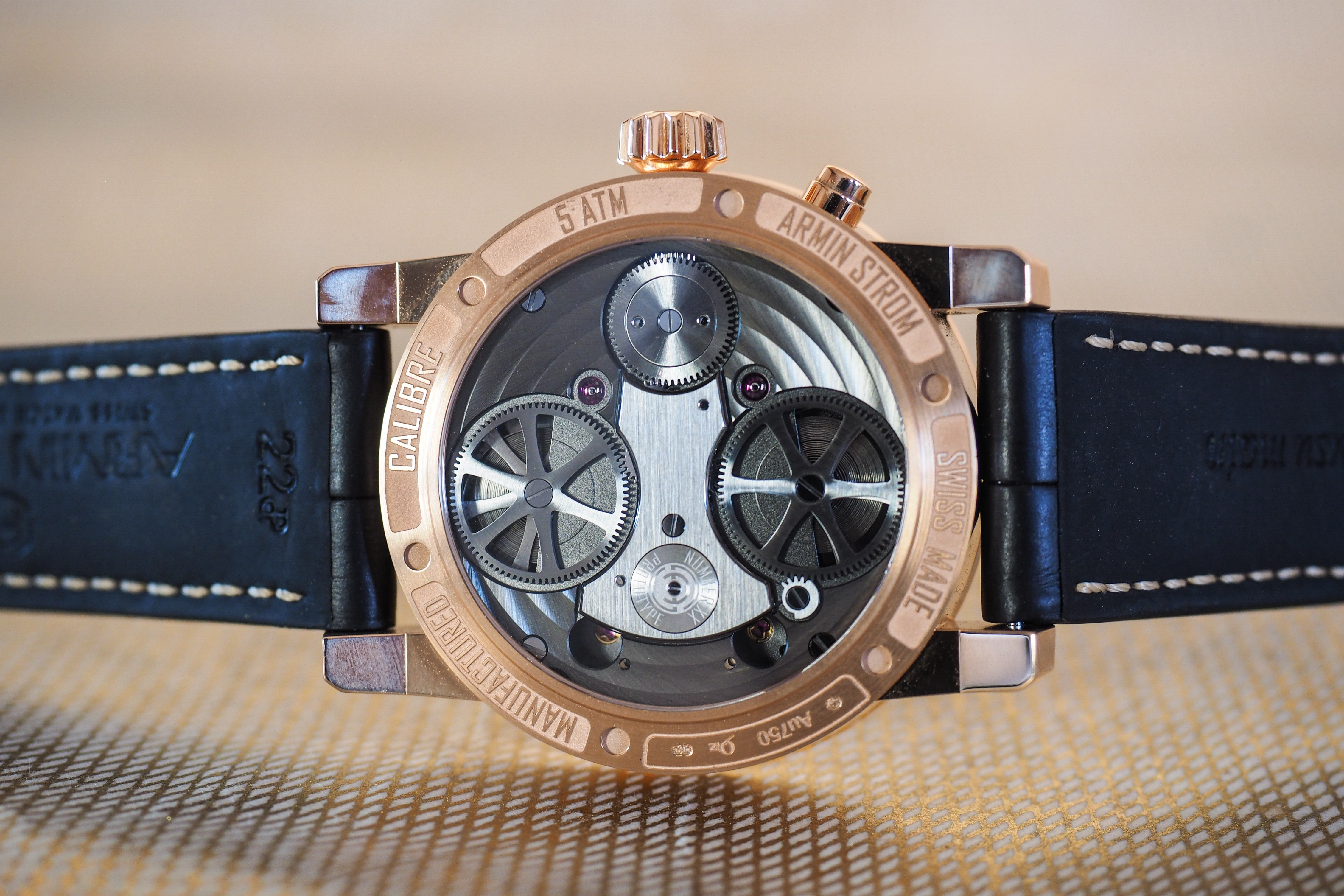 Armin Strom Mirrored Force Resonance Fire caseback