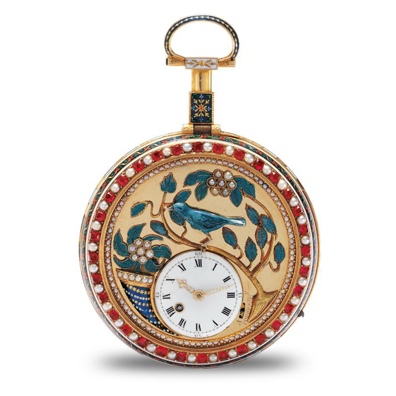Singing Bird pocket watch, made in 1785