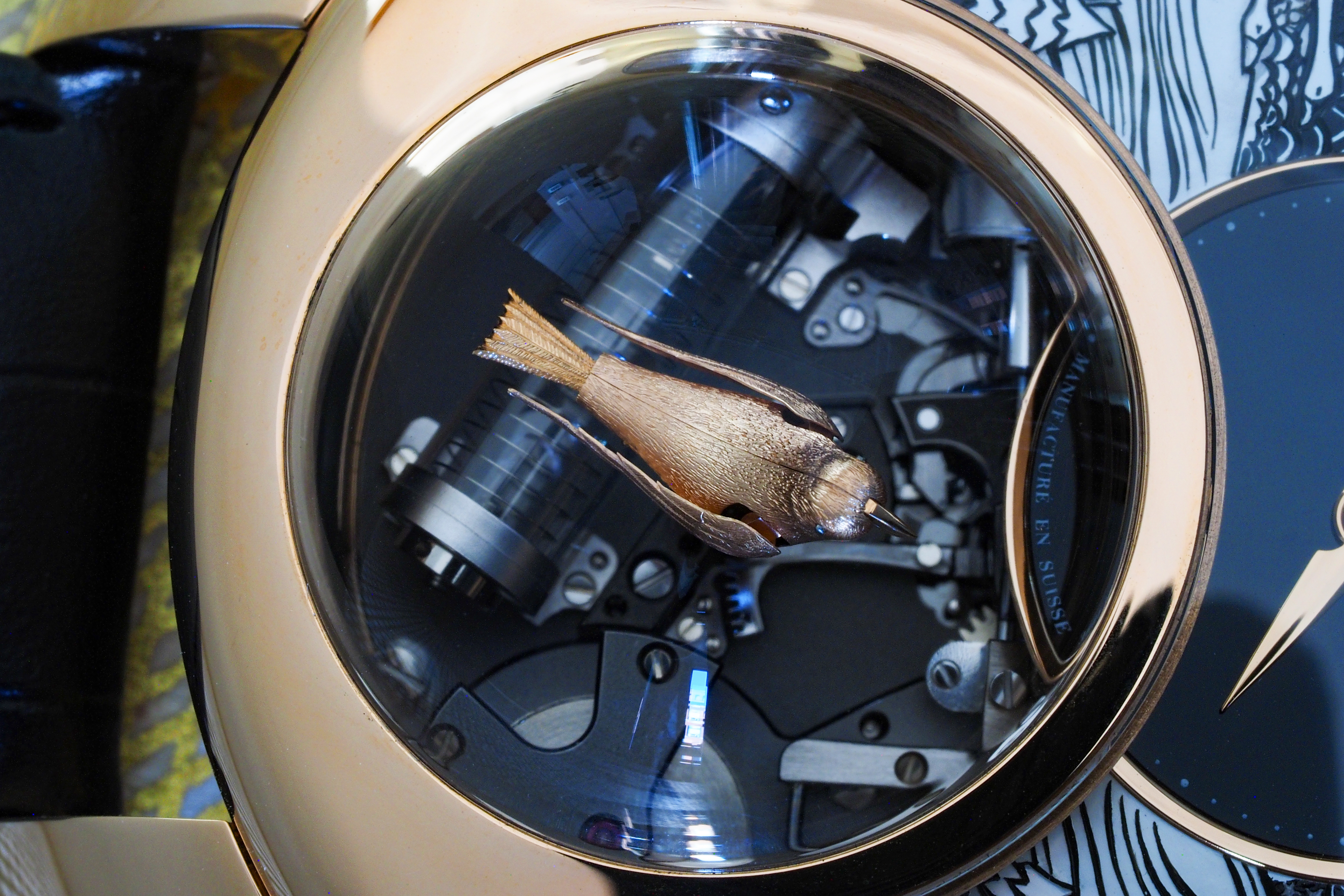 Jaquet Droz Charming Bird mechanism