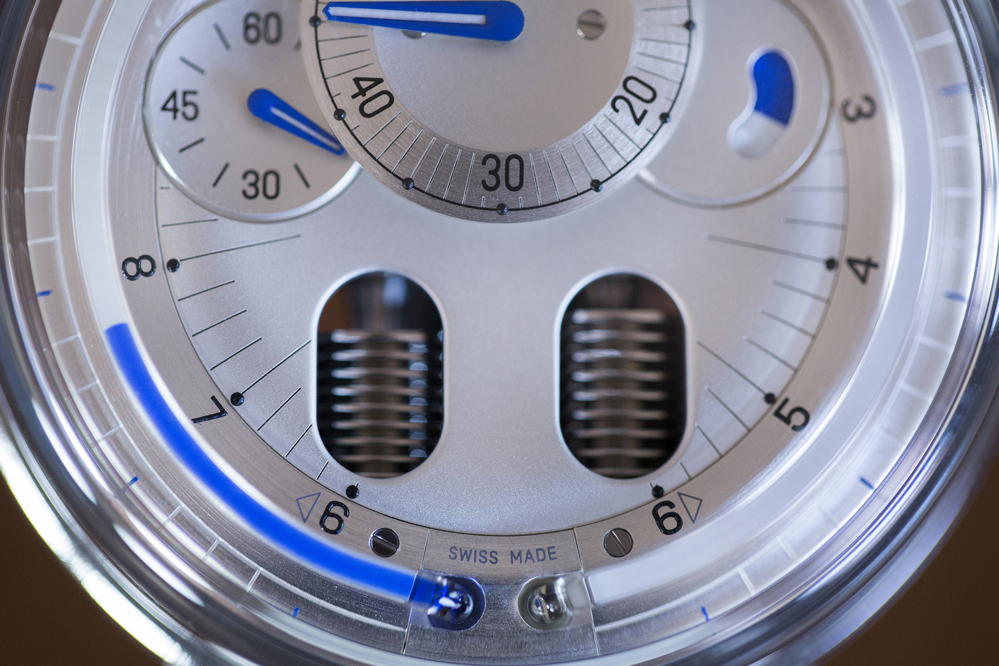 The HYT H0 Silver Dial Side