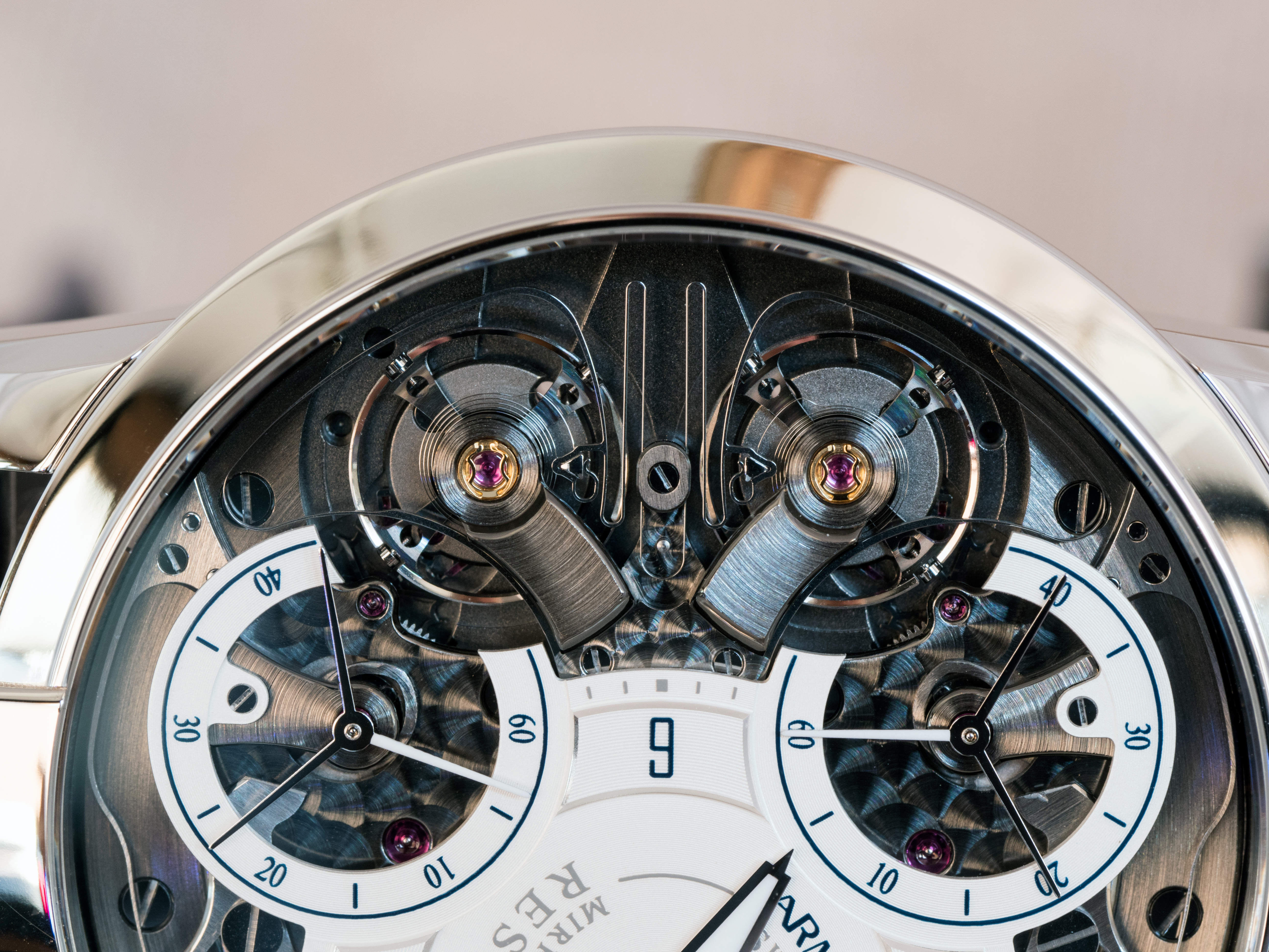 Armin Strom Mirrored Force Resonance "Water" resonance spring.