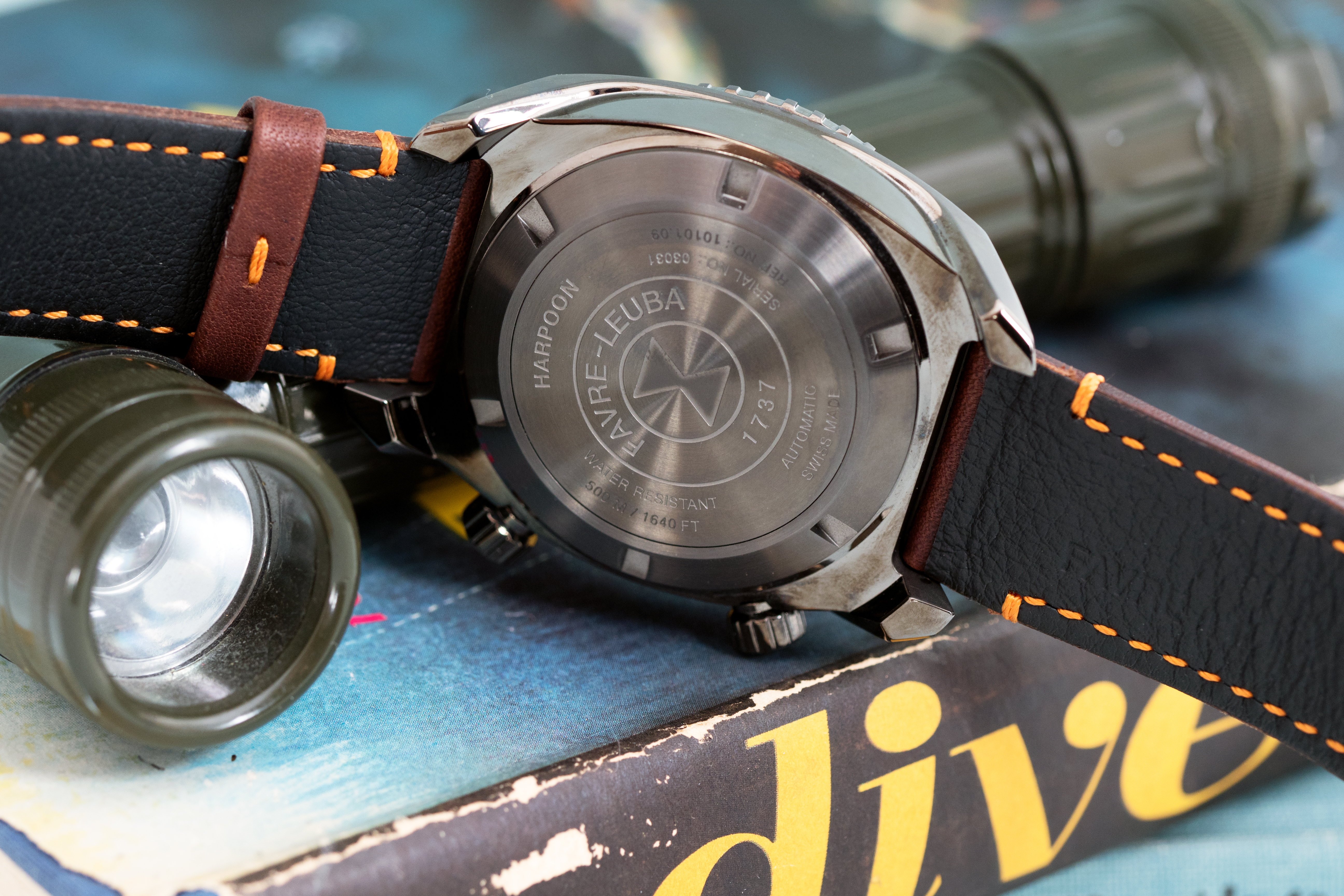 Favre-Leuba Raider Harpoon caseback