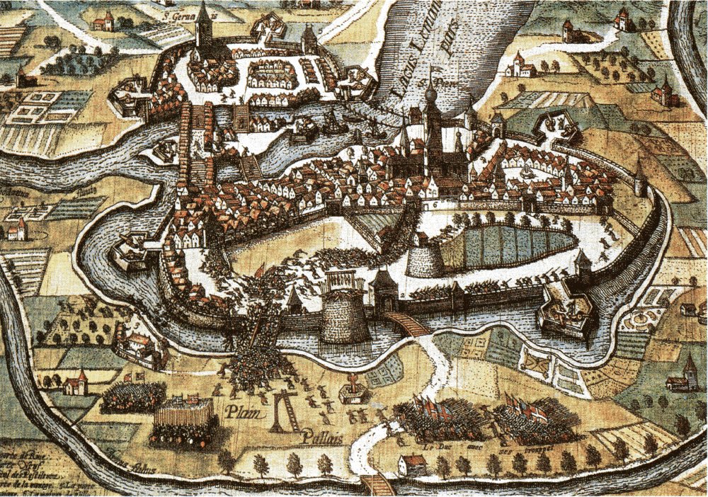engraving of the battle of L'Escalade
