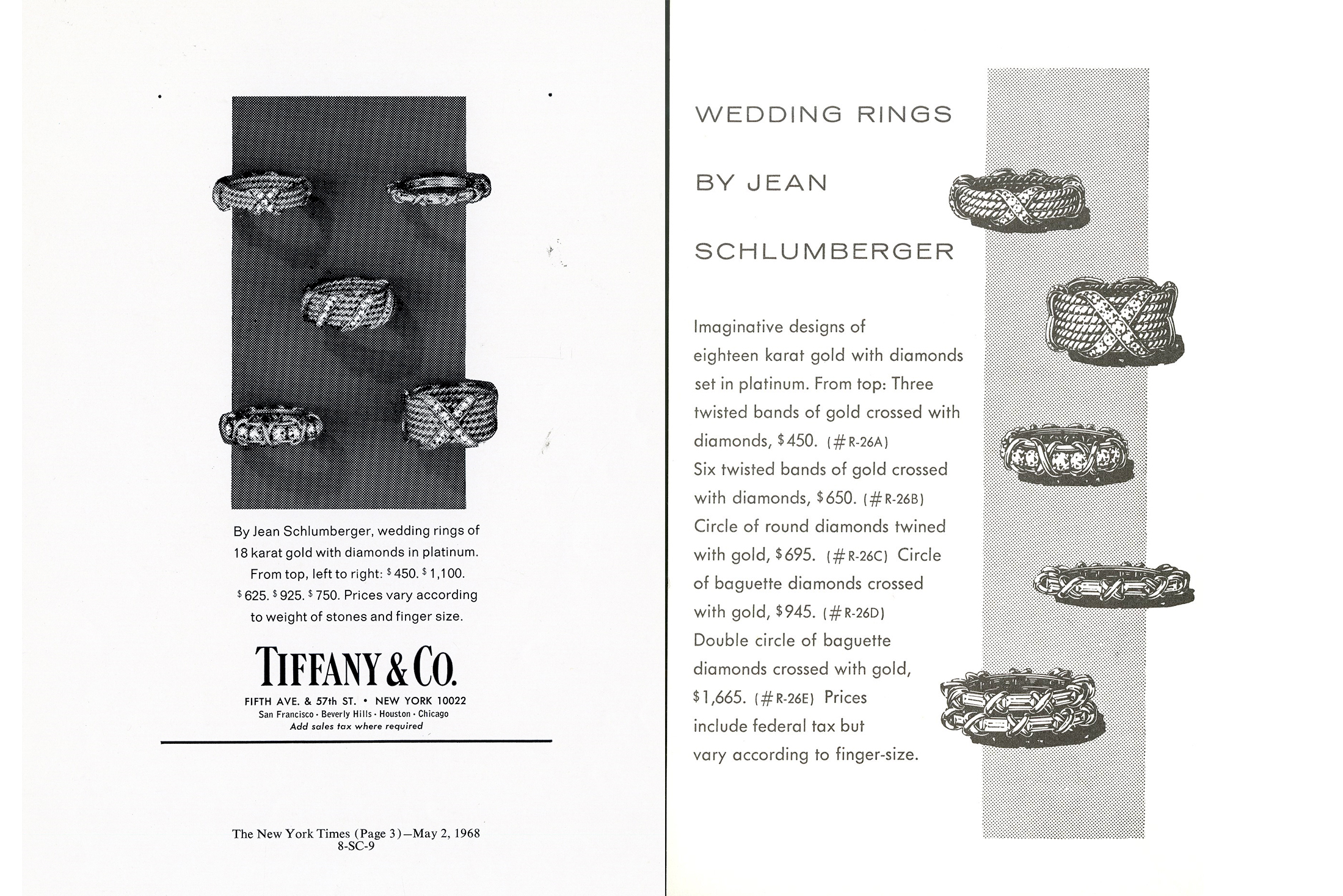 Tiffany Schlumberger vintage ads