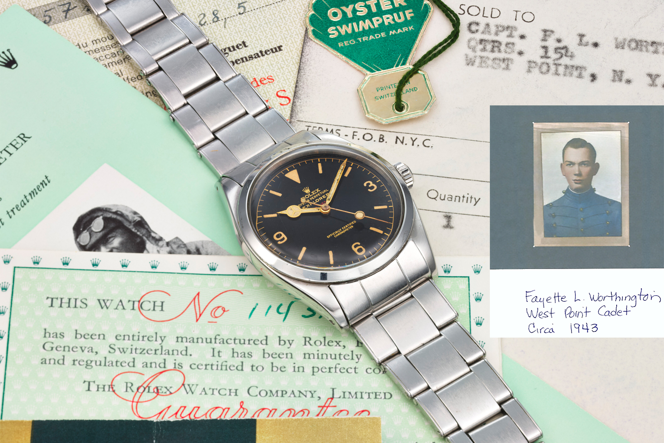 A military provenance Rolex Explorer