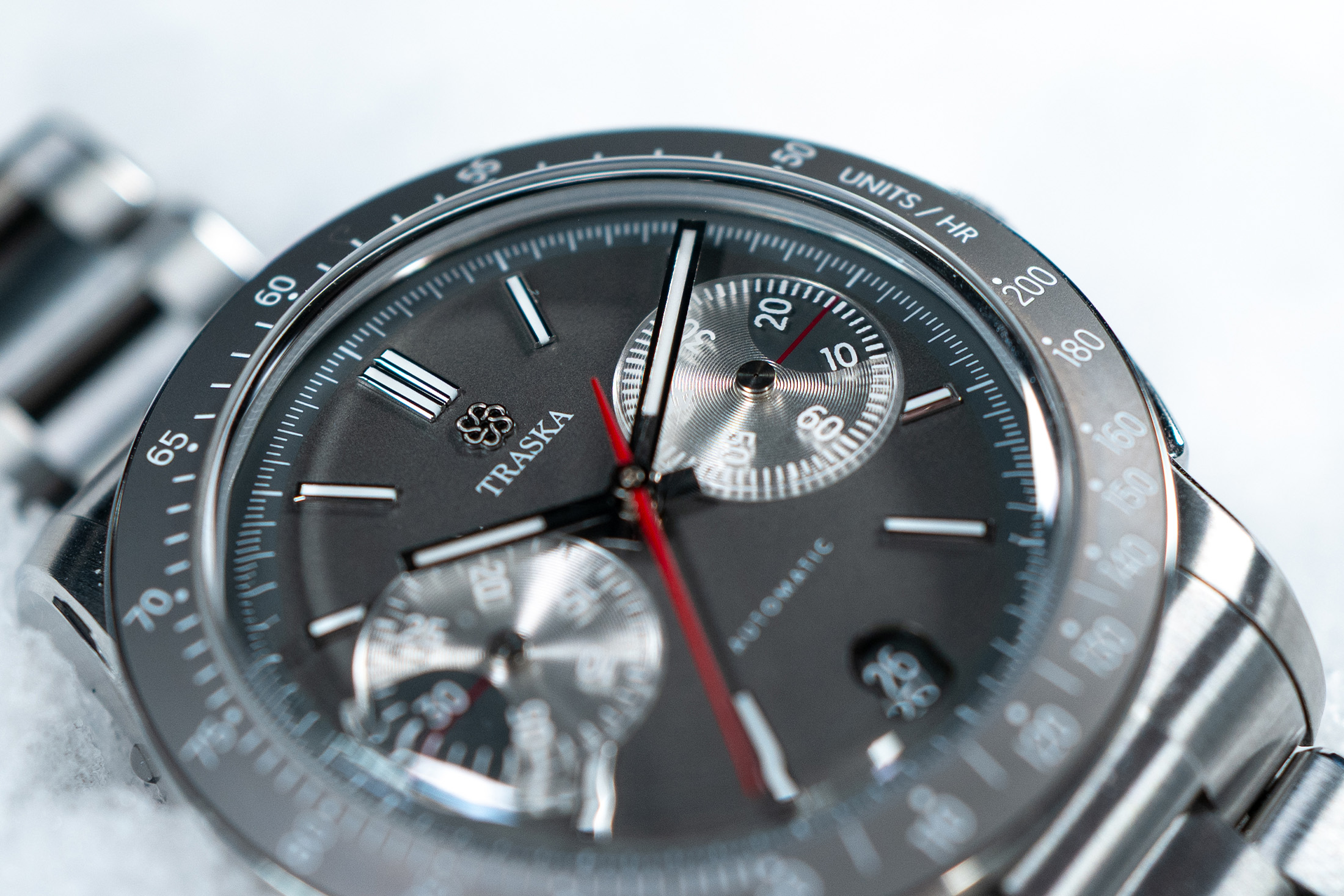 Hands-On: Traska Chronograph Tungsten Gray