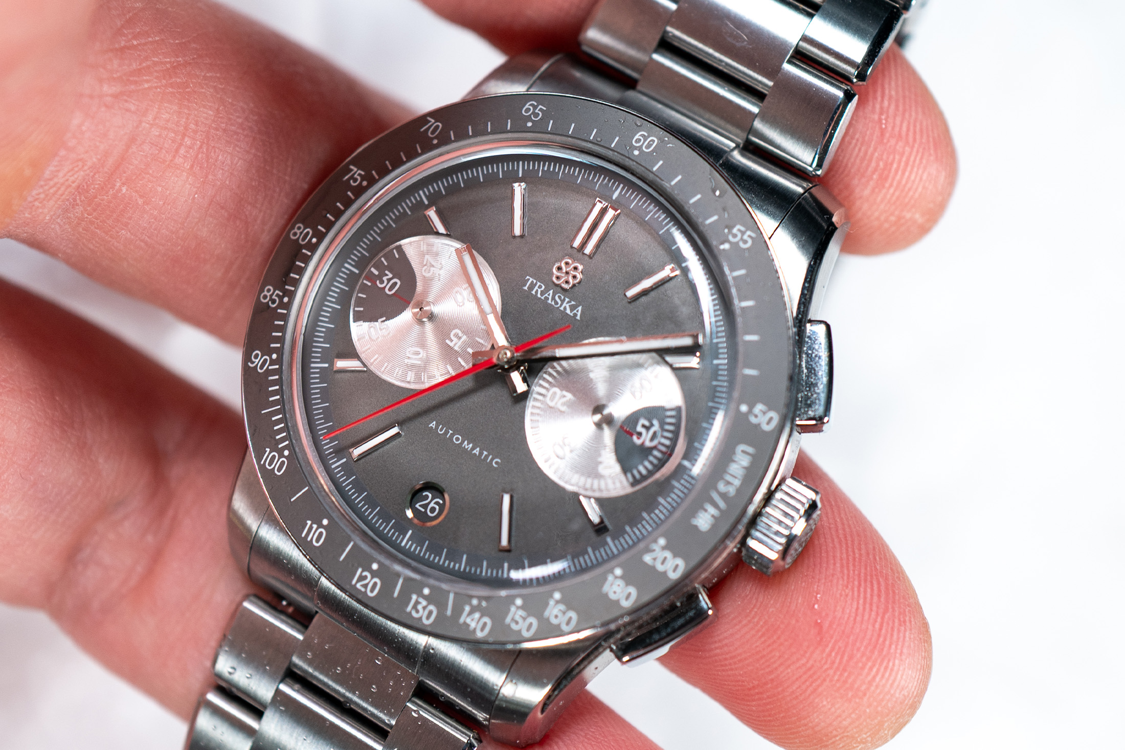 Hands-On: Traska Chronograph Tungsten Gray