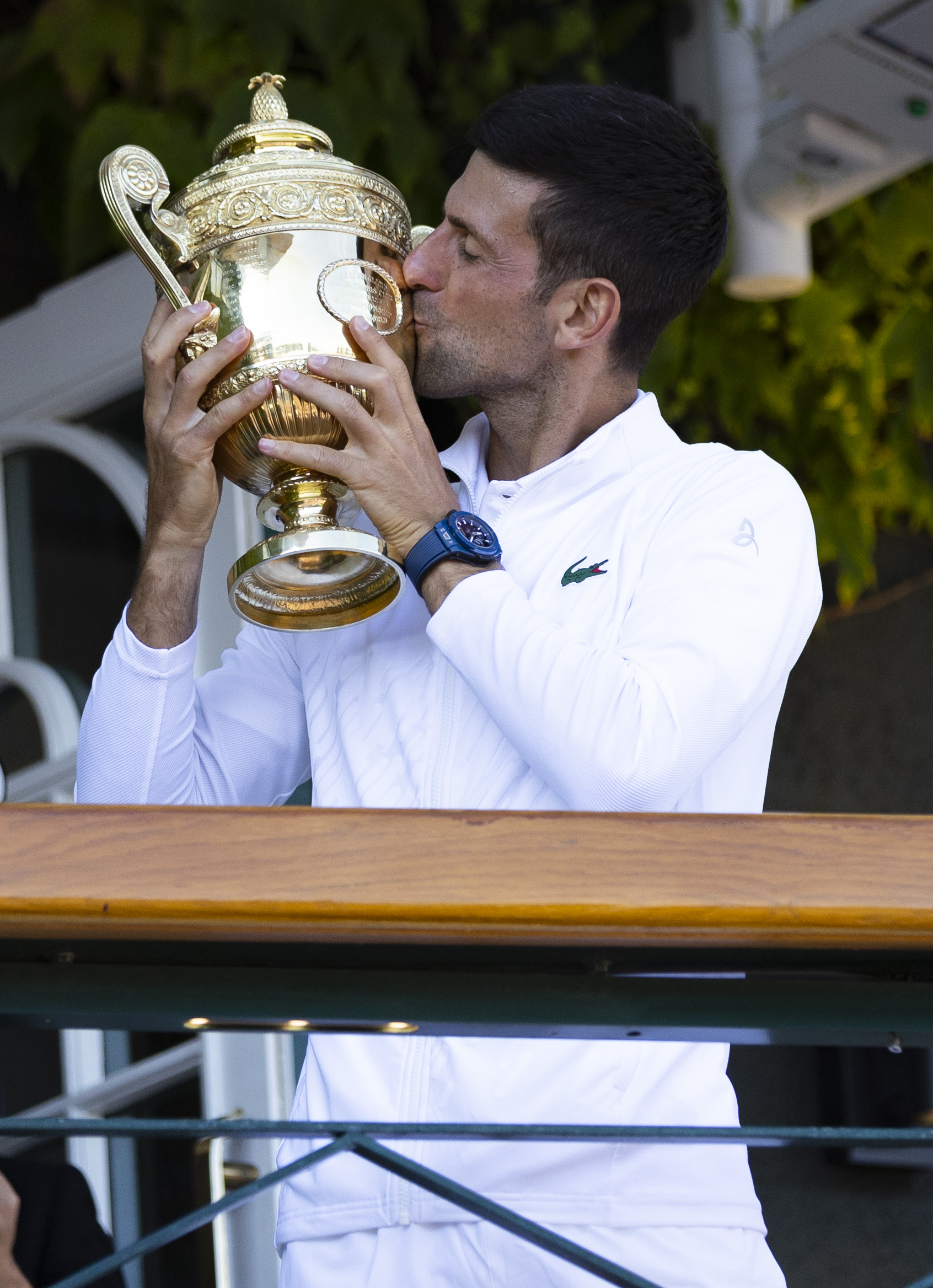 Novak Djokovic wearing a Hublot