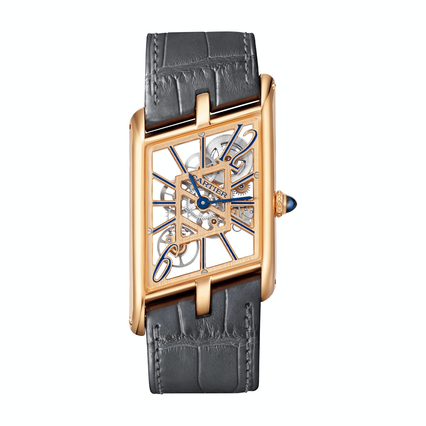 Cartier Tank Gold on white background
