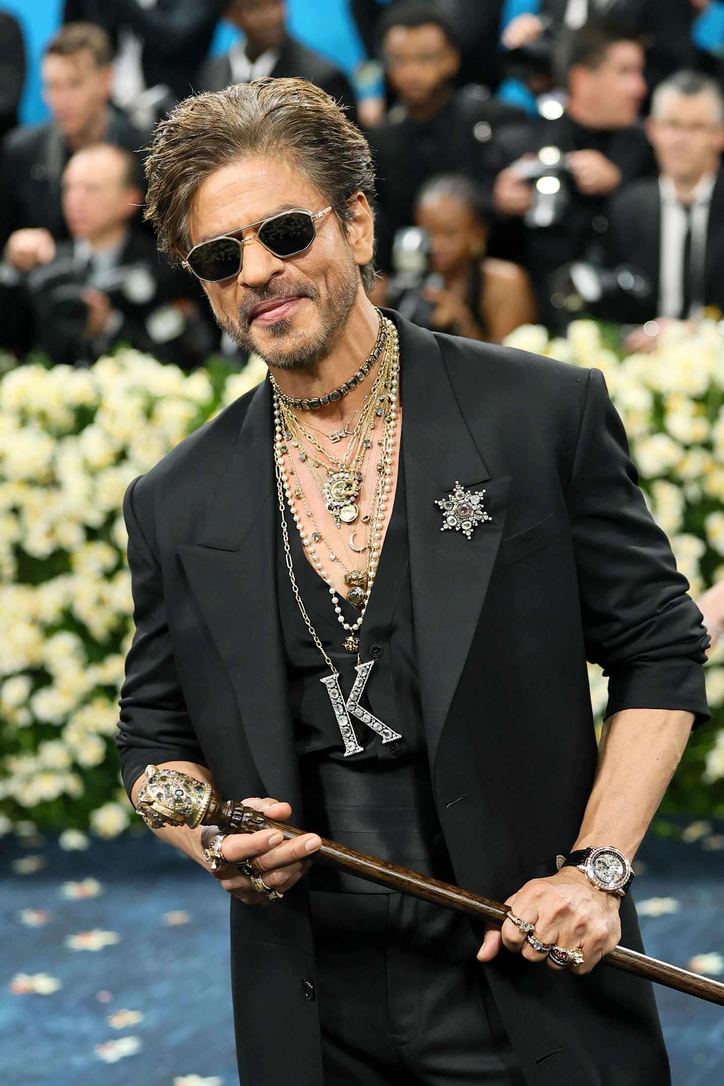Shah Rukh Khan at the Met Gala wearing a Patek