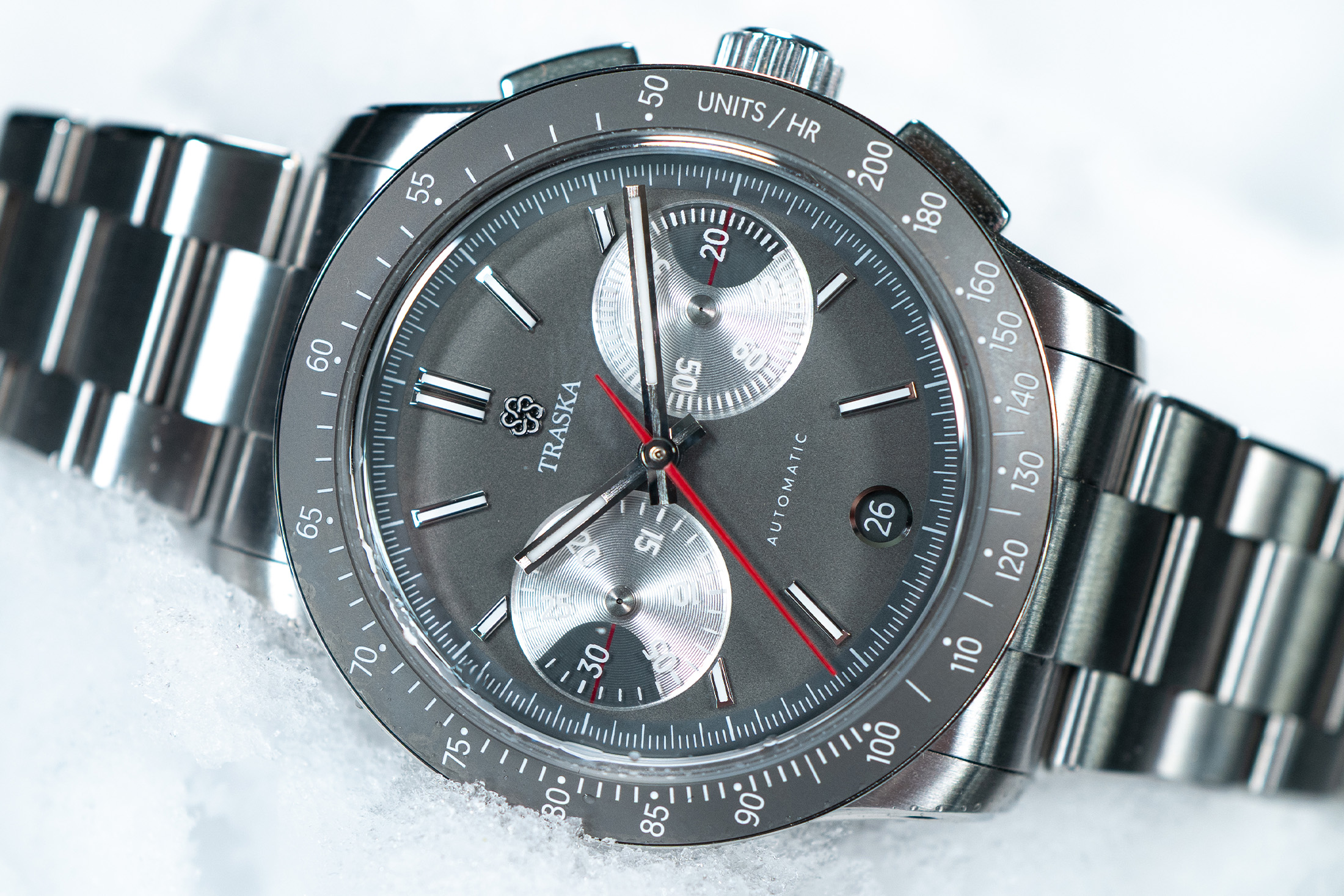 Hands-On: Traska Chronograph Tungsten Gray