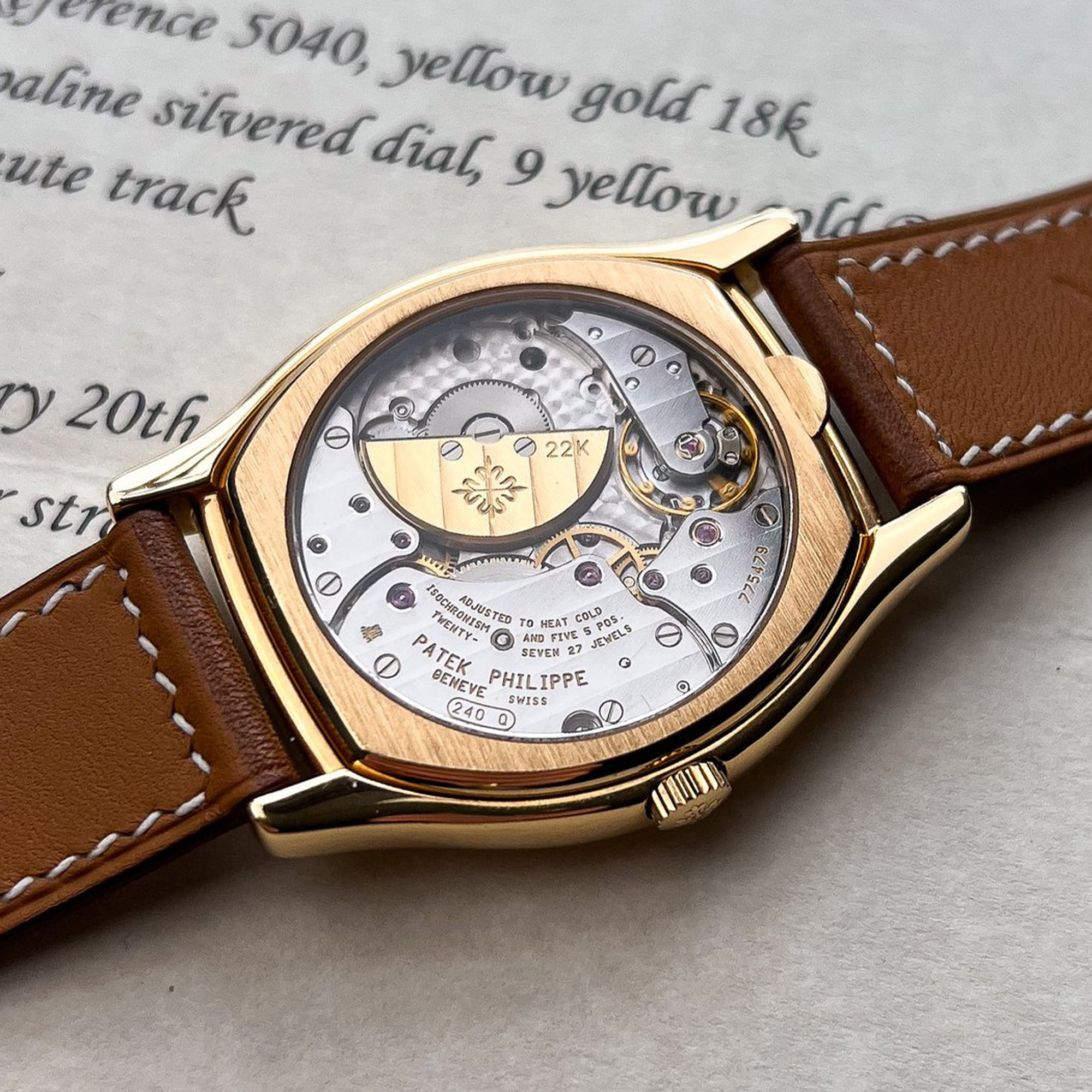 A Patek Ref. 5040J movement