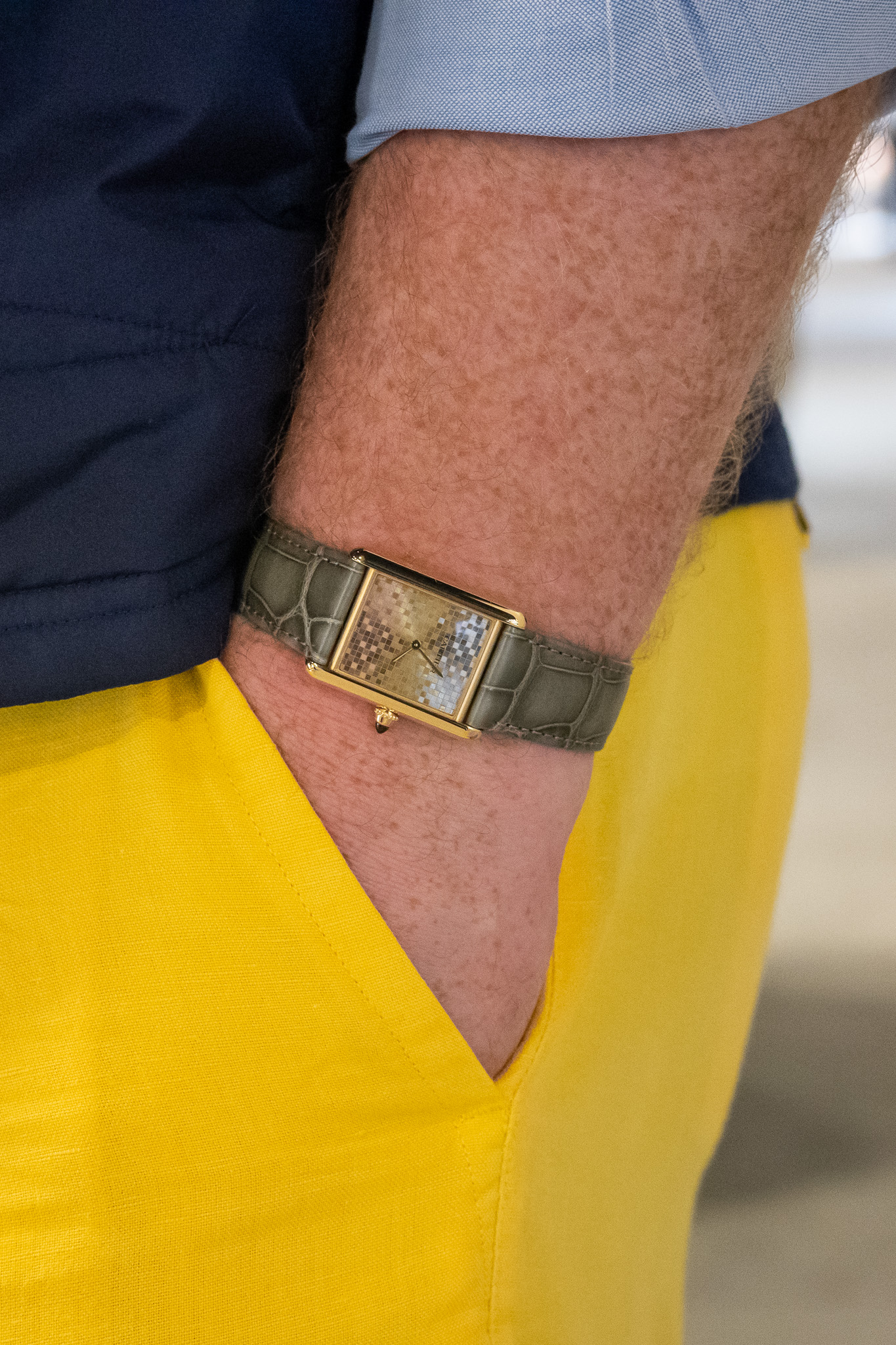 cartier tank pretty dial