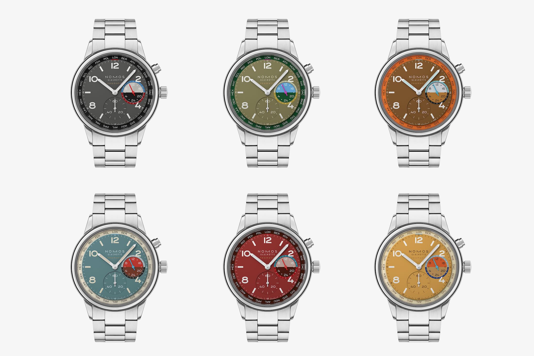 All six limited edition club sport worldtimers