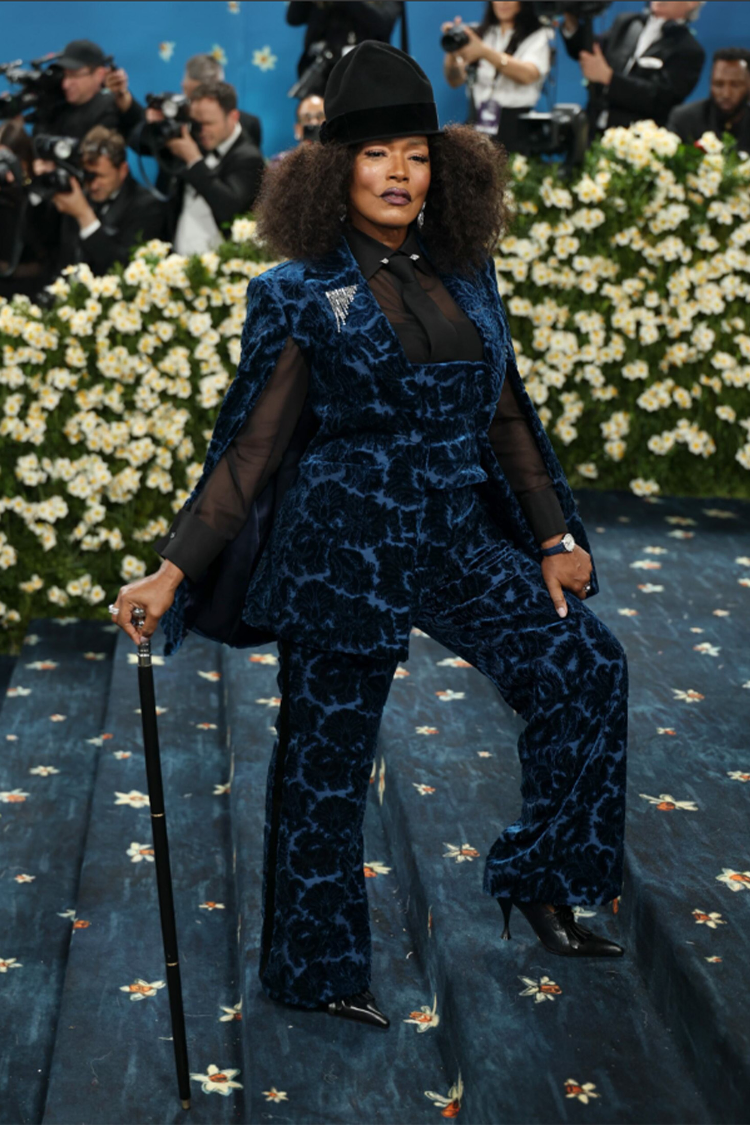 Angela Bassett at the Met Gala wearing Glashütte Original