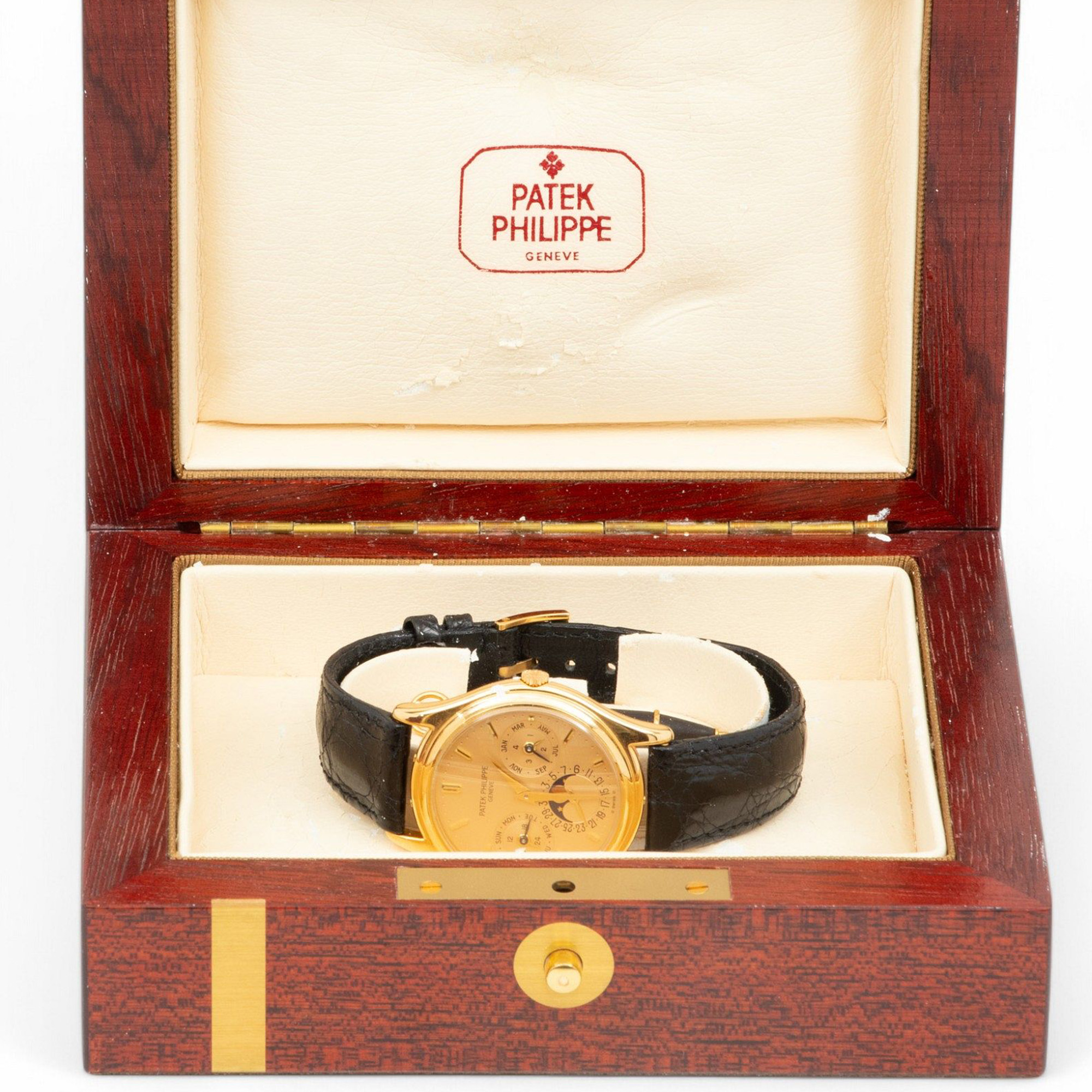 A Patek 3940J with doré dial