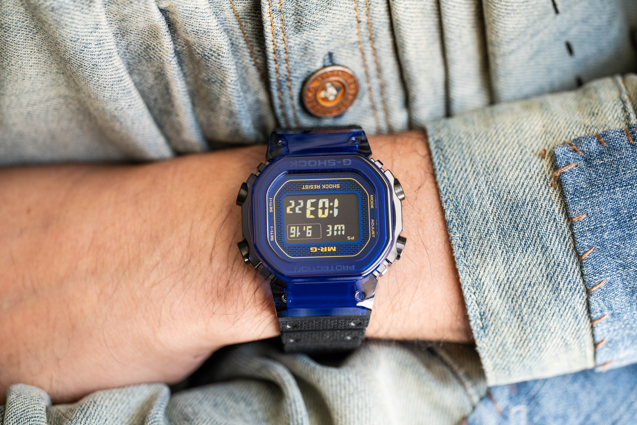 Hands-On: G-SHOCK Reveals The MRG-D5000 “Blue Rose Project” In Sapphire