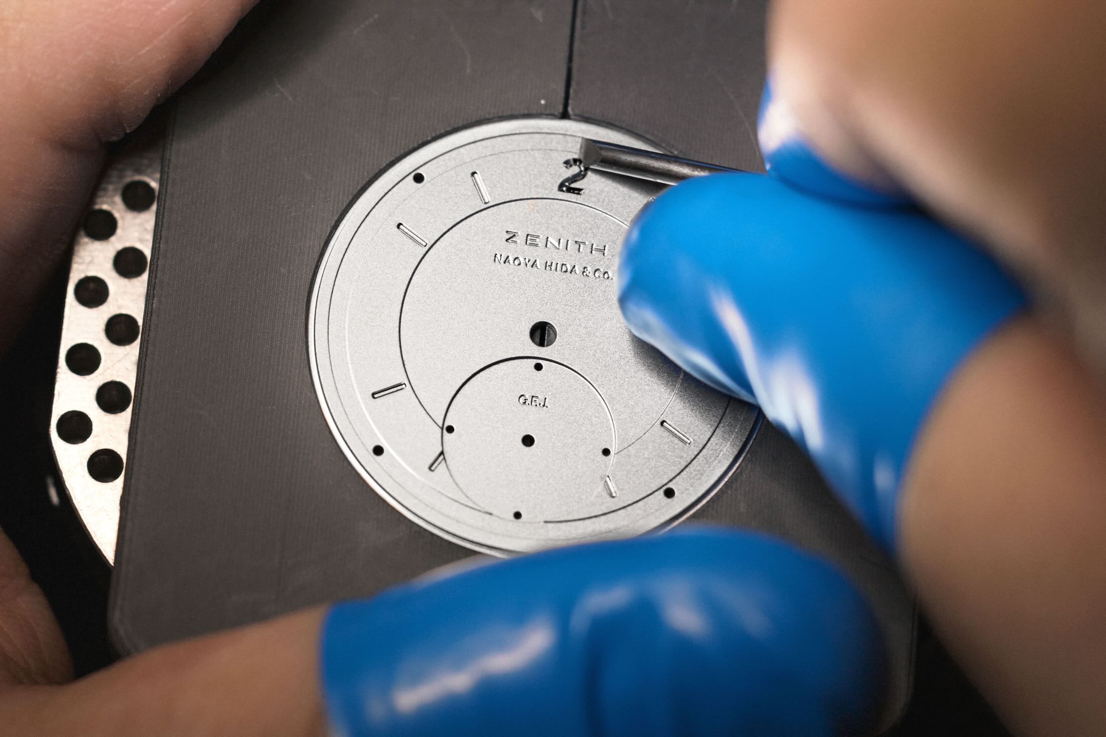 Zenith Hida Collab Engraving Closeup