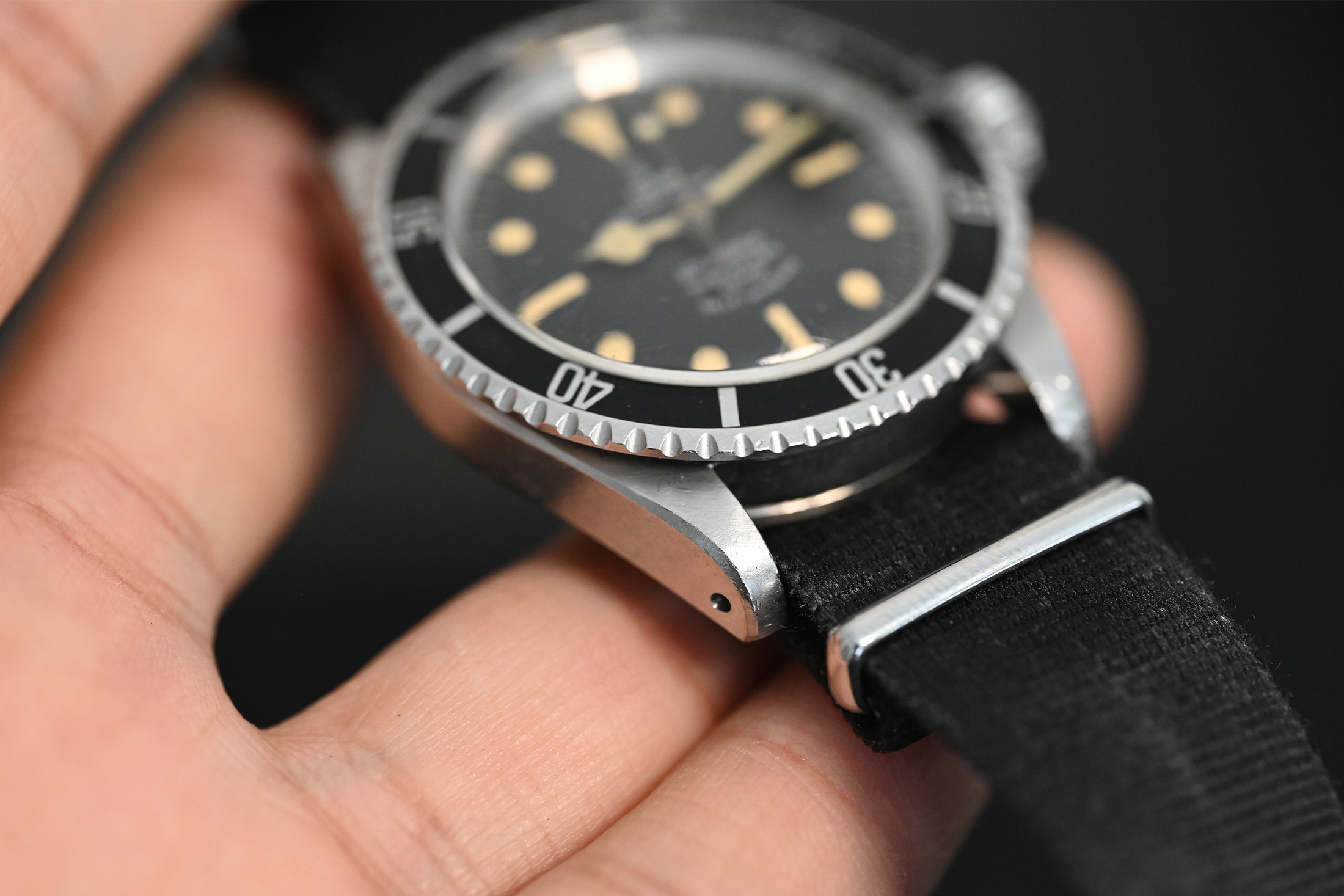A Tudor Submariner lug