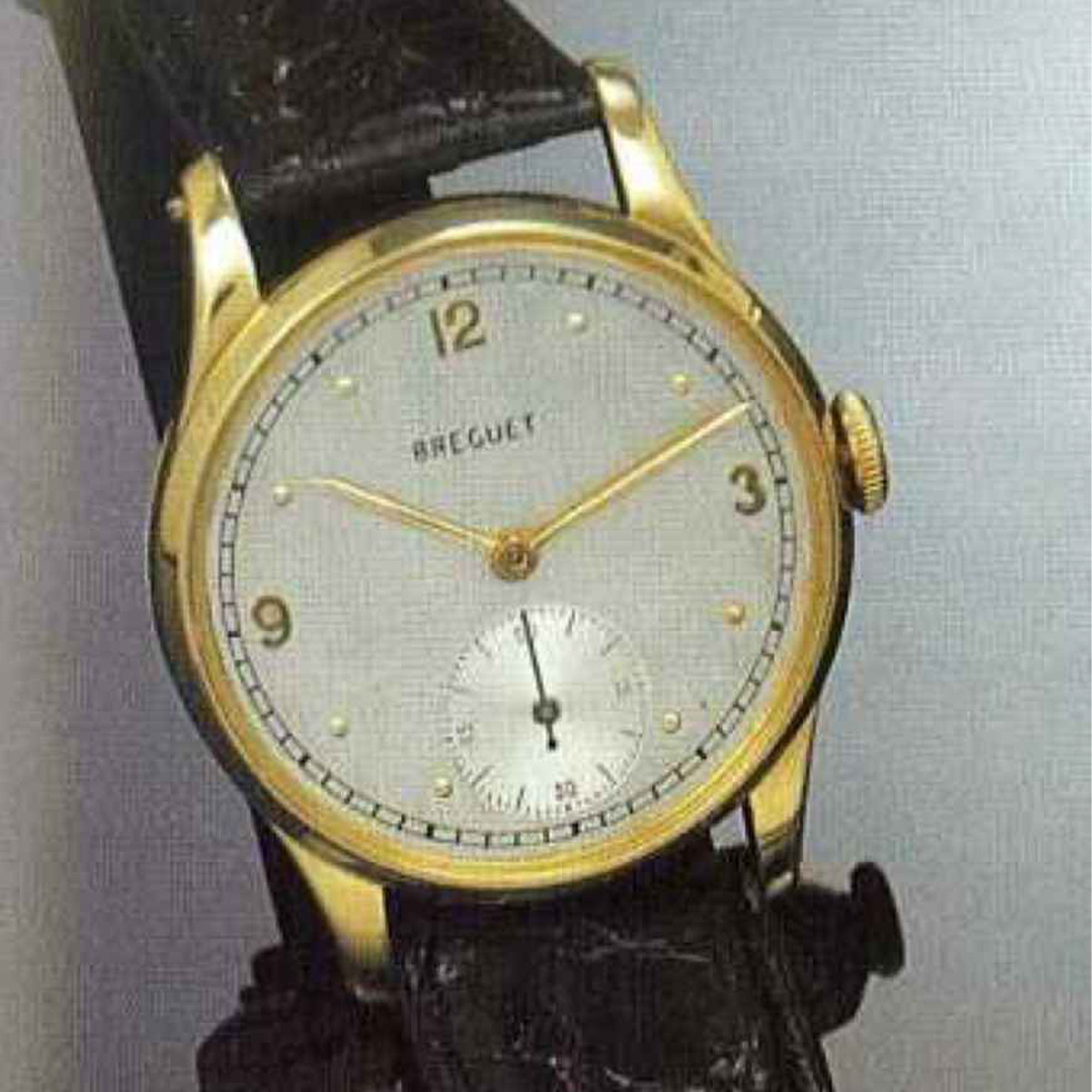 The same Breguet wristwatch in a photo from 1996