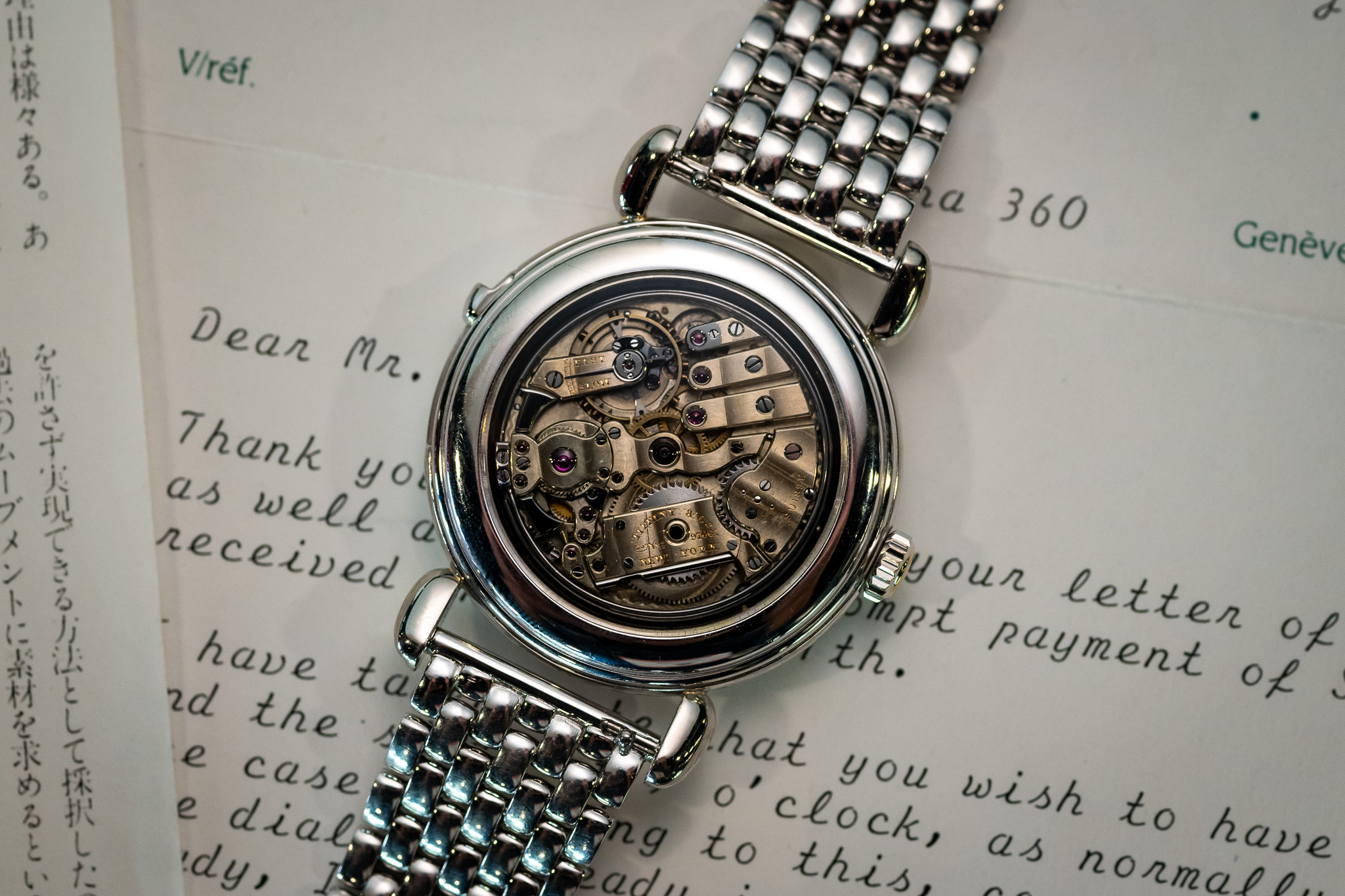 patek tiffany movement