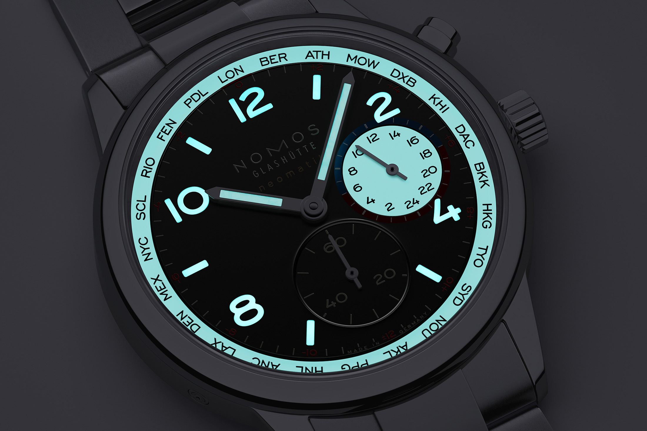Introducing: The Nomos Club Sport Neomatik Worldtimer Dark (Live Pics)