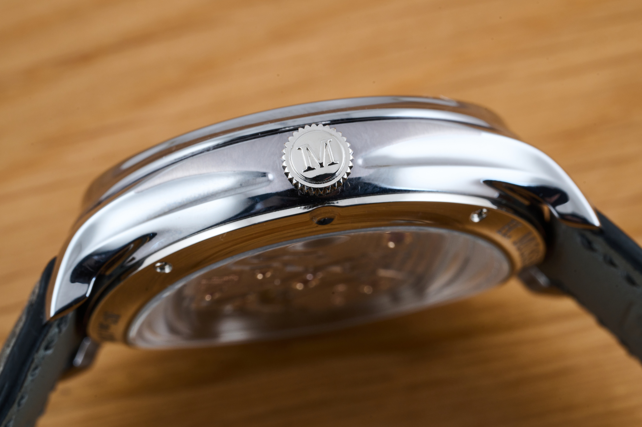 The new Moser Endeavor Perpetual Calendar crown