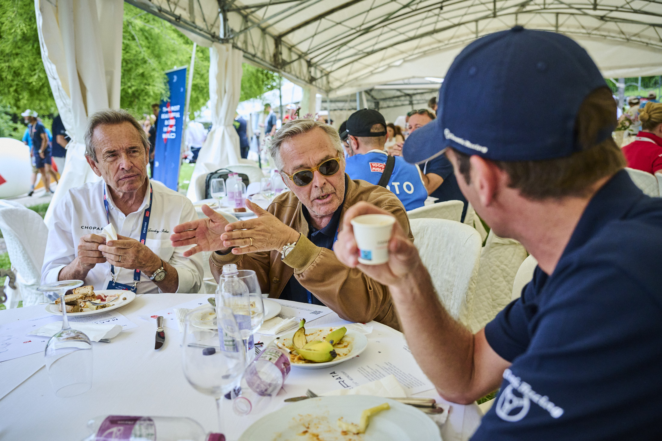 Jacky Ickx, Karl-Frederich Scheufele, and Romain Dumas
