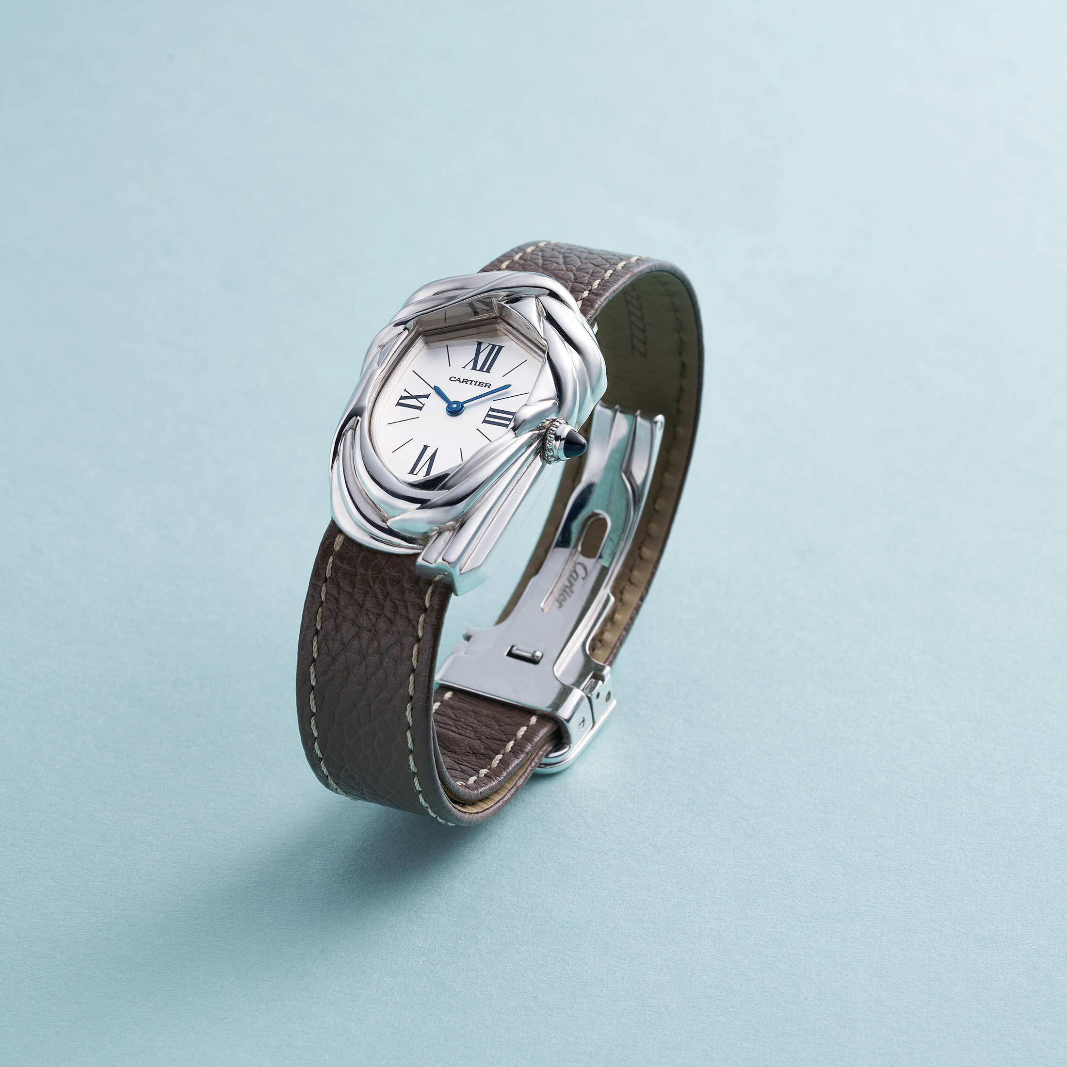 Auctions: Rare And Unique White Gold Cartier Wristwatch Fetches Record $3.4 Million At Hong Kong Auction