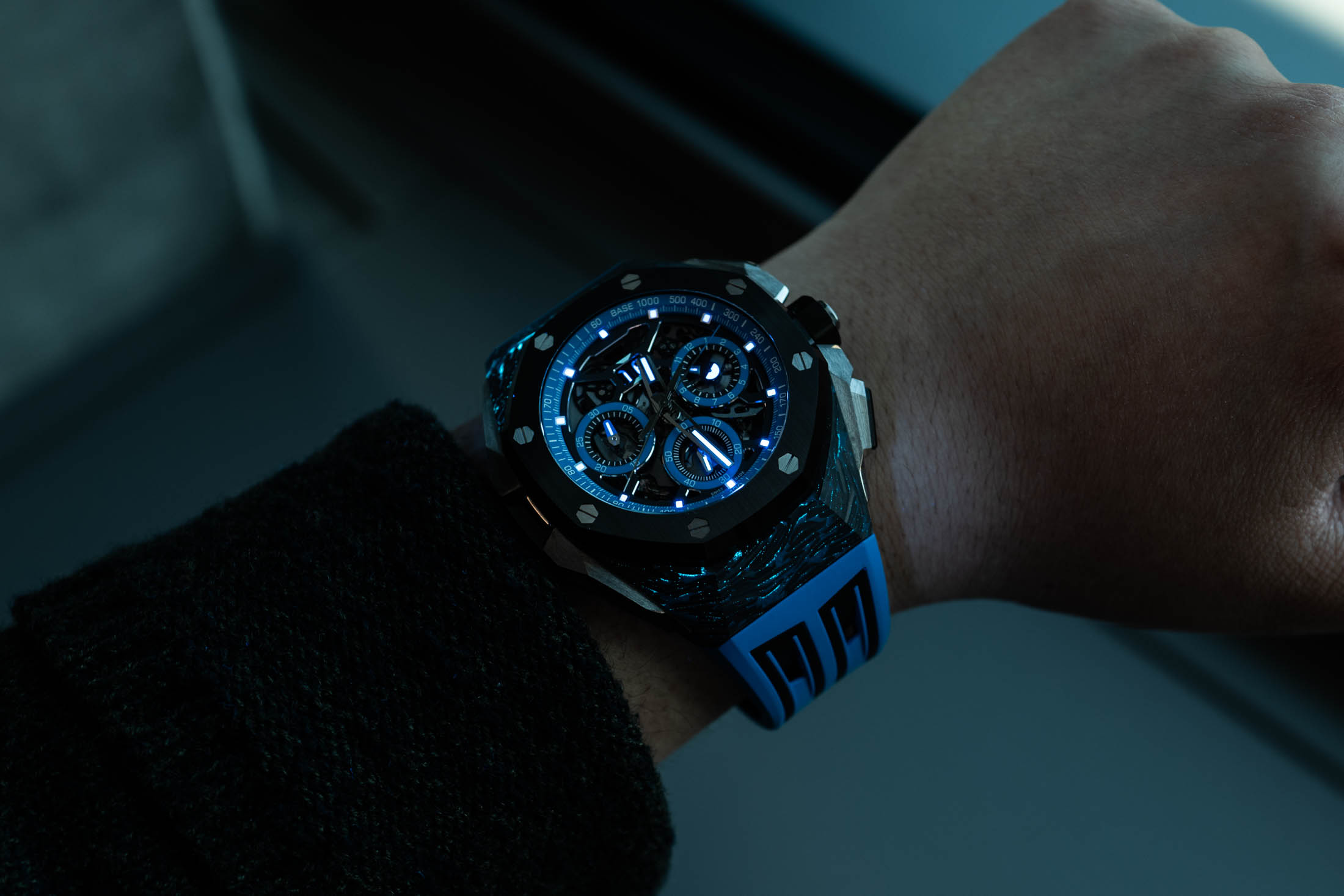 Split second GMT Royal Oak Concept Carbon