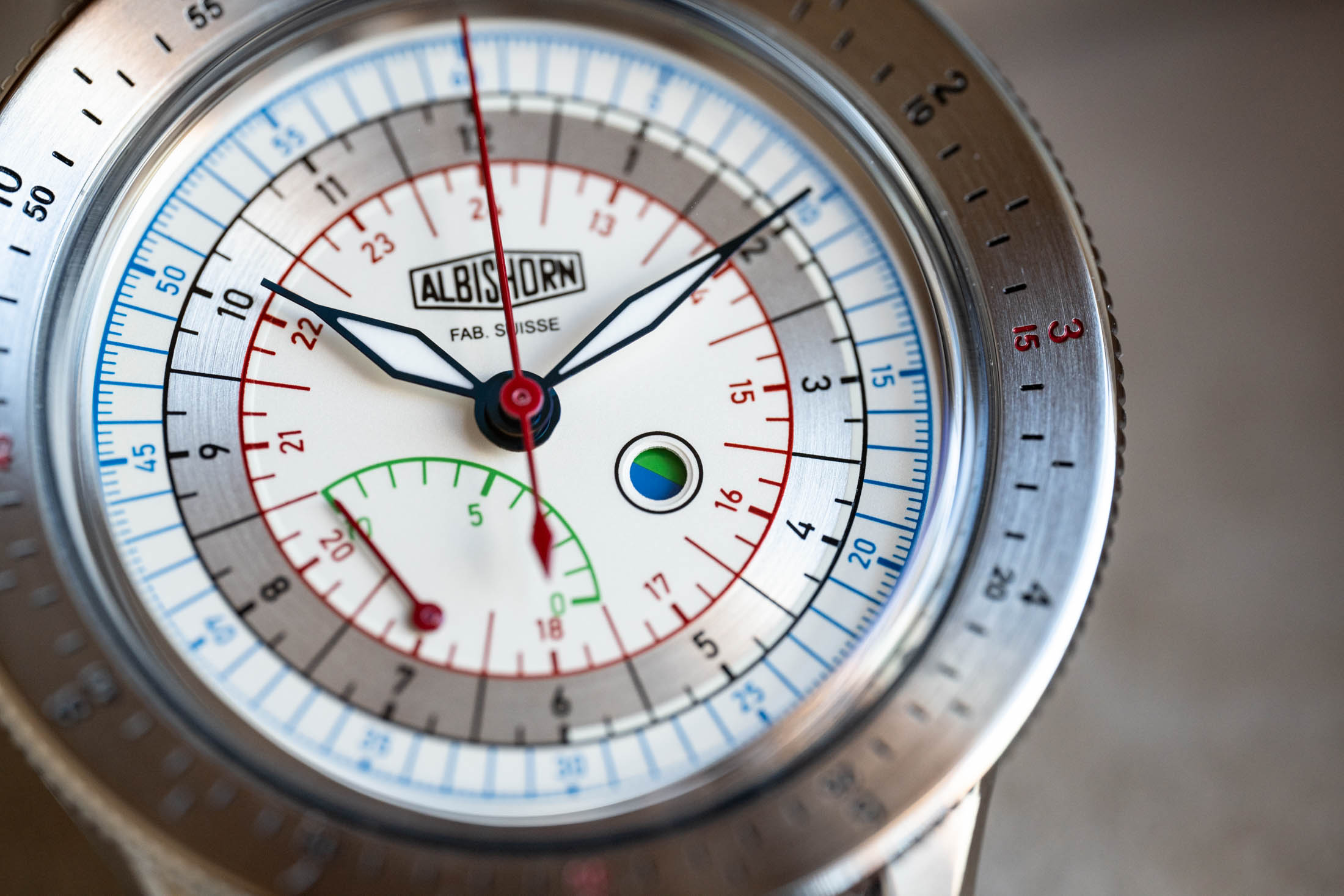 running seconds indicator closeup