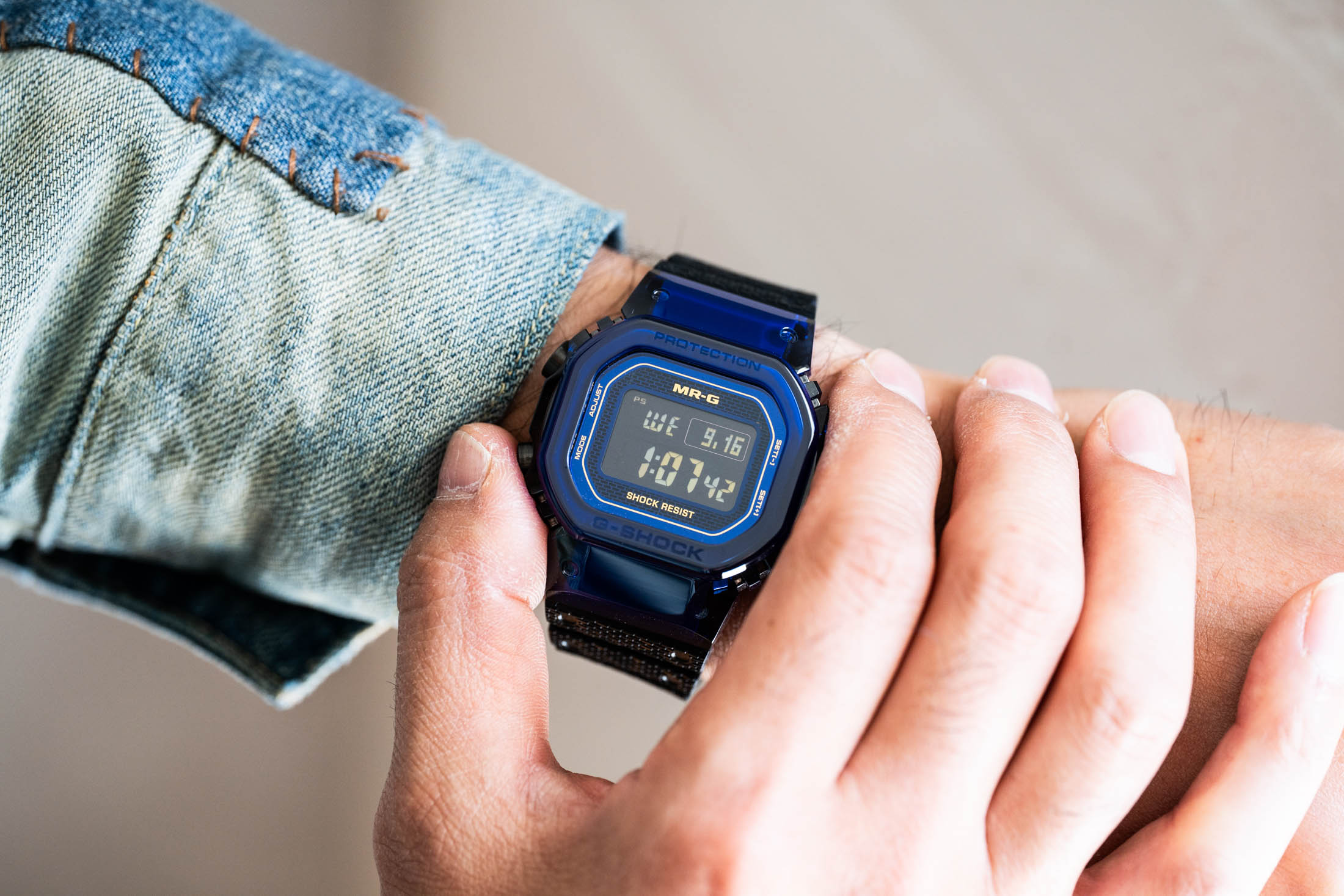 Hands-On: G-SHOCK Reveals The MRG-D5000 “Blue Rose Project” In Sapphire