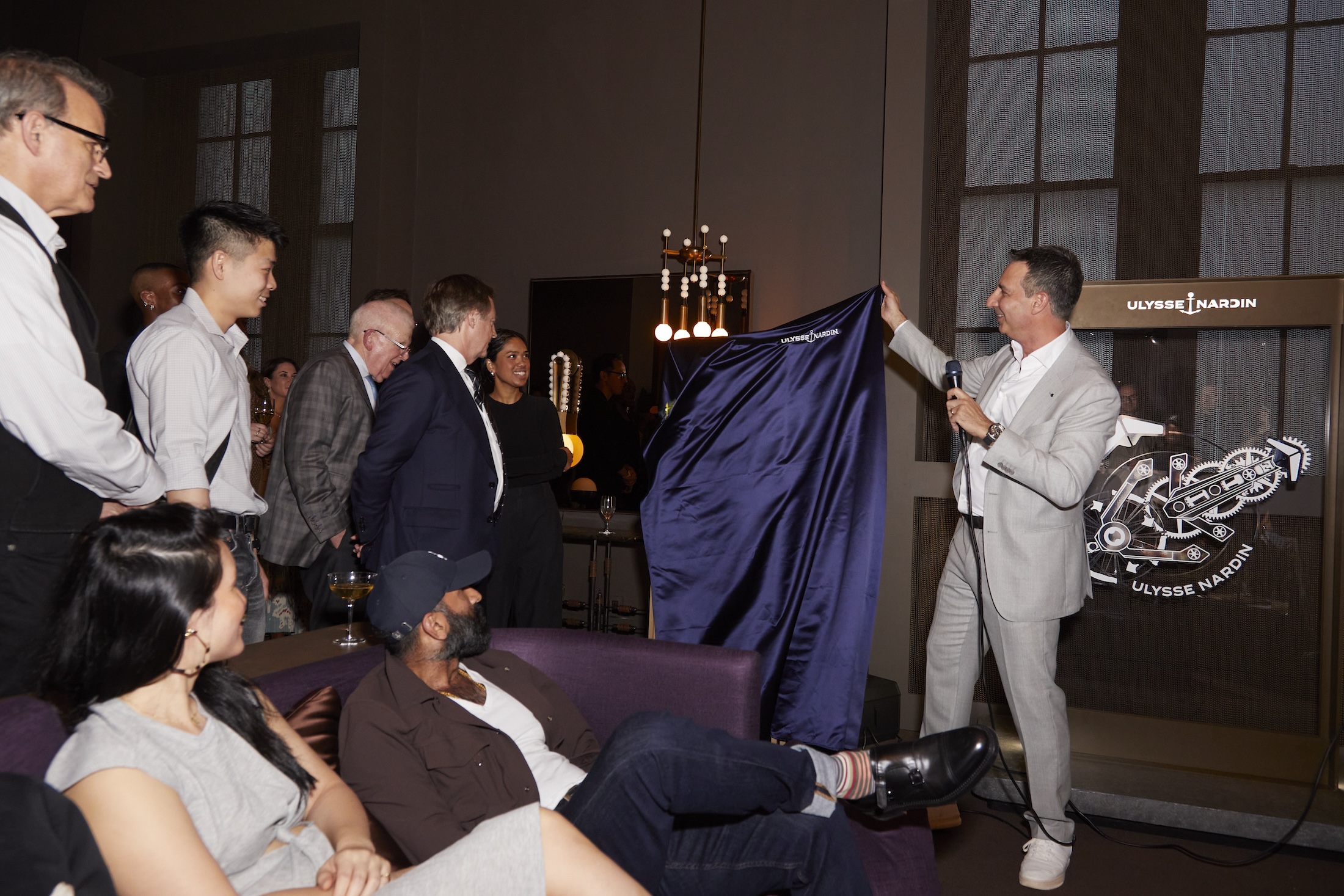 Ulysse Nardin's FX unveiling a vitrine