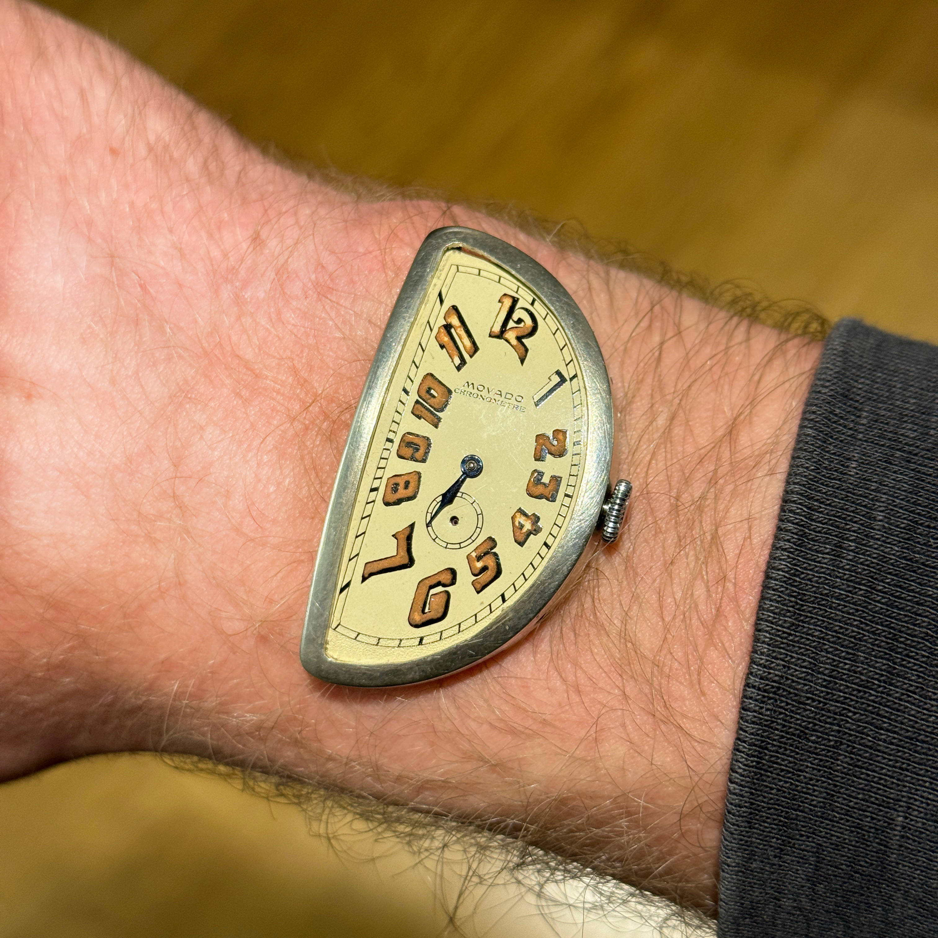 a movado half moon